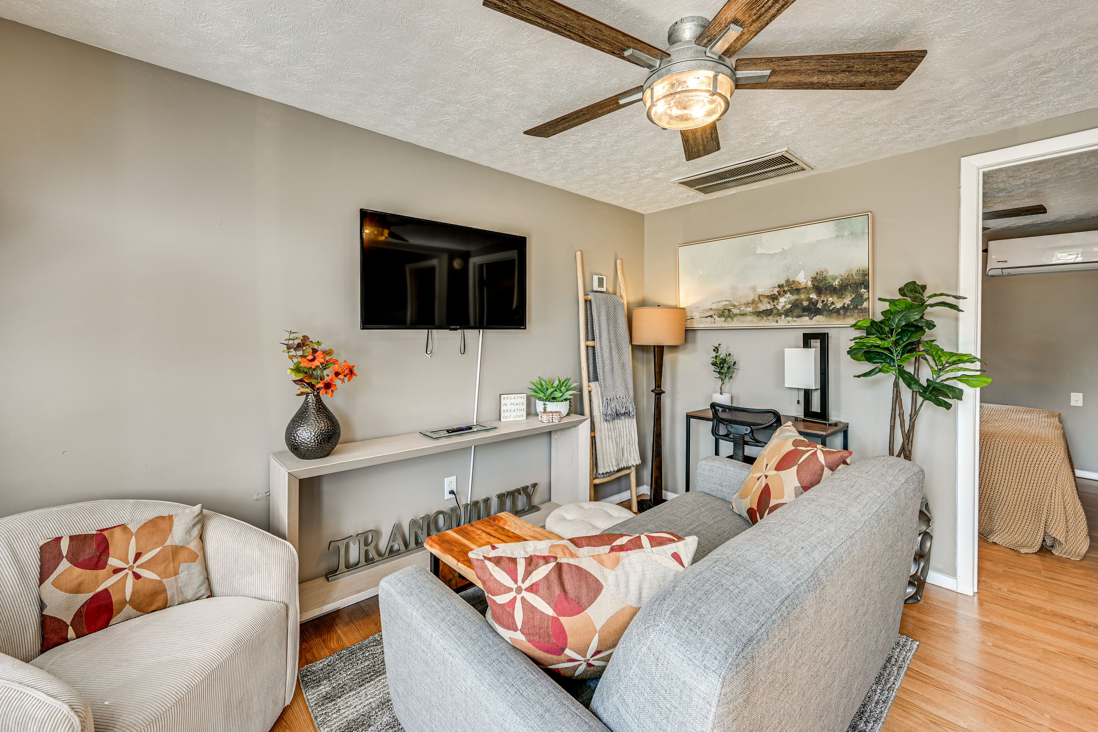 Living Room | Central A/C & Heat | Free WiFi