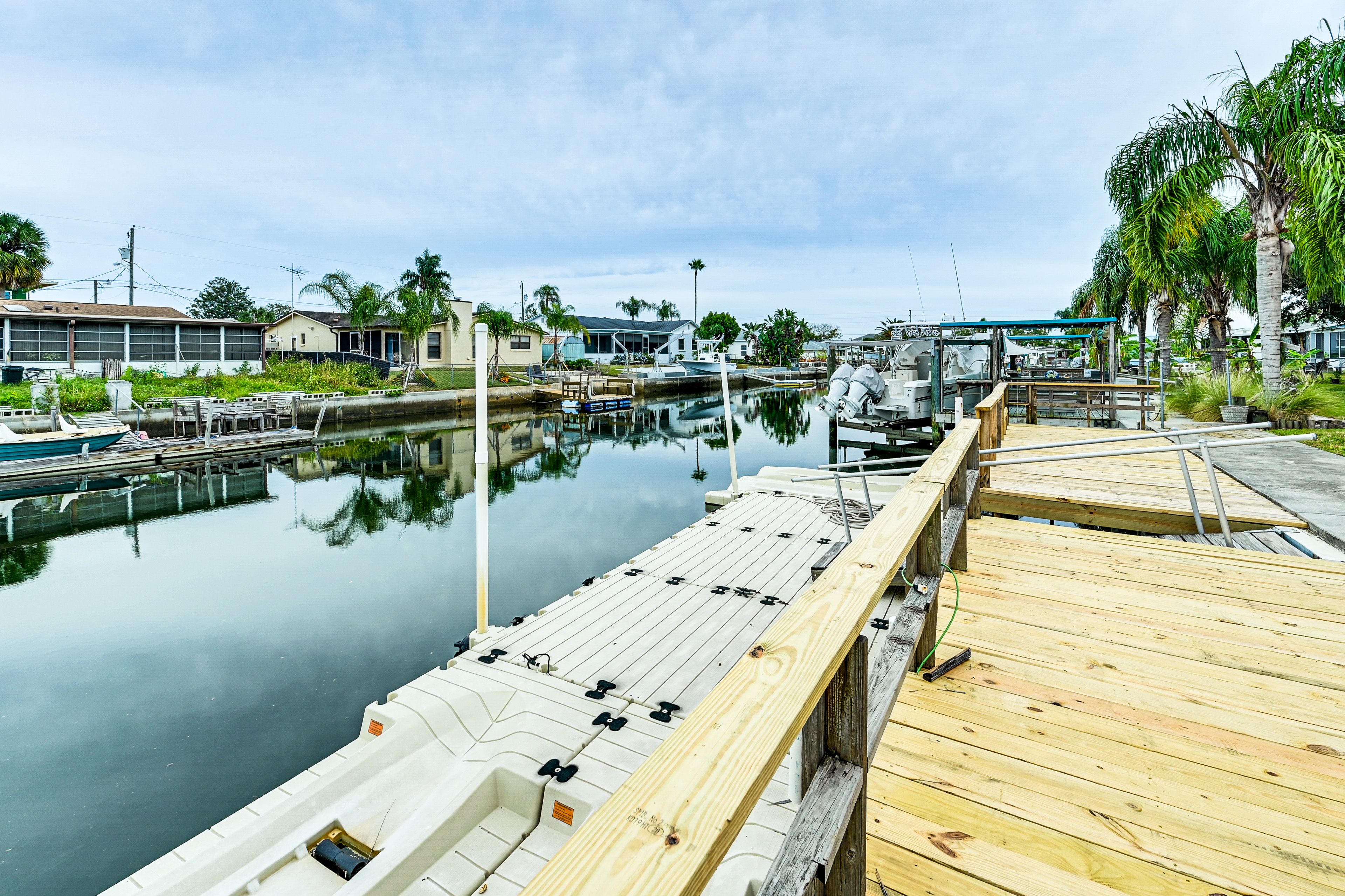 Private Boat Dock | Canal Views