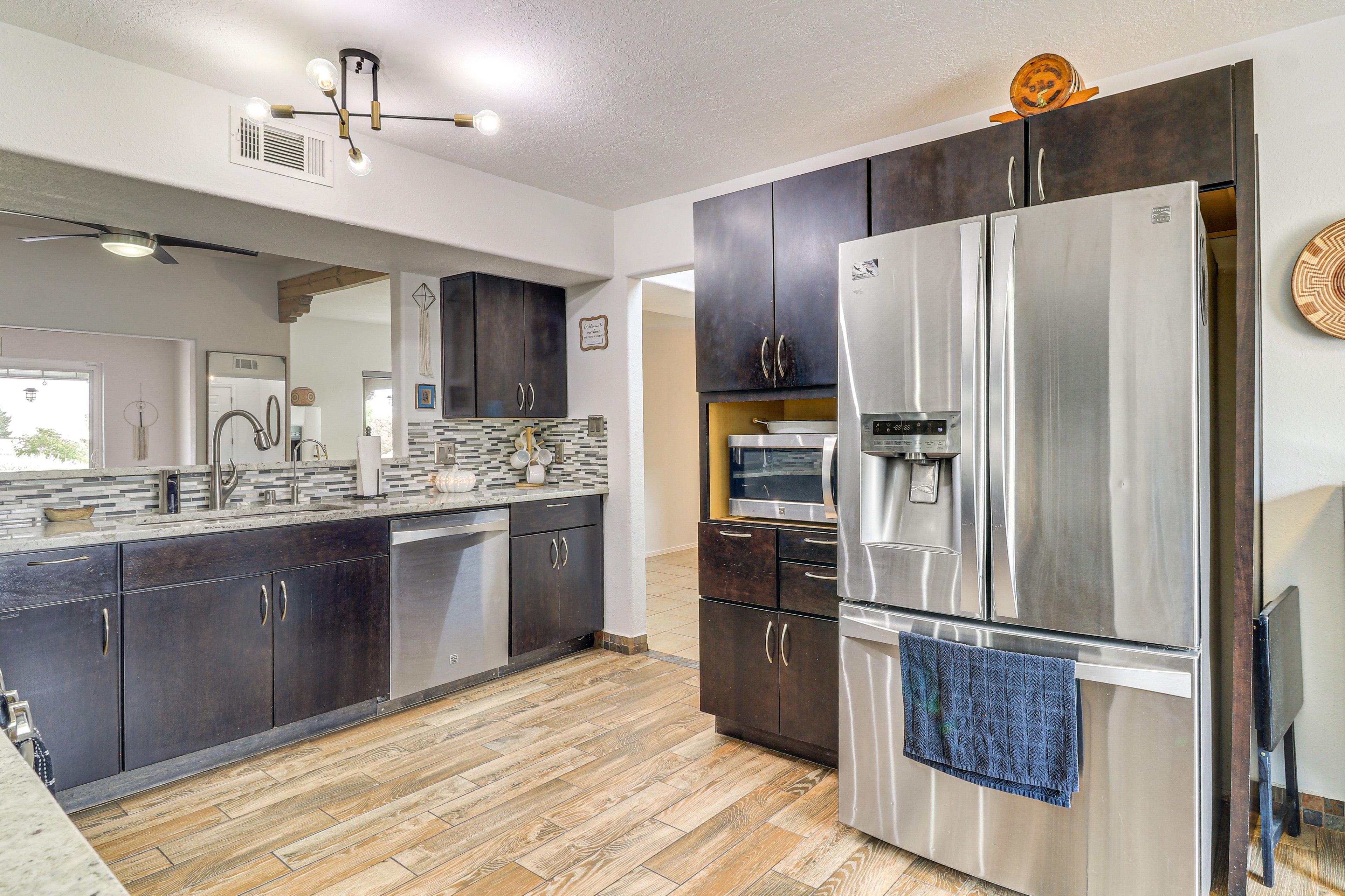 Kitchen | Central Heating & A/C | In-Unit Laundry