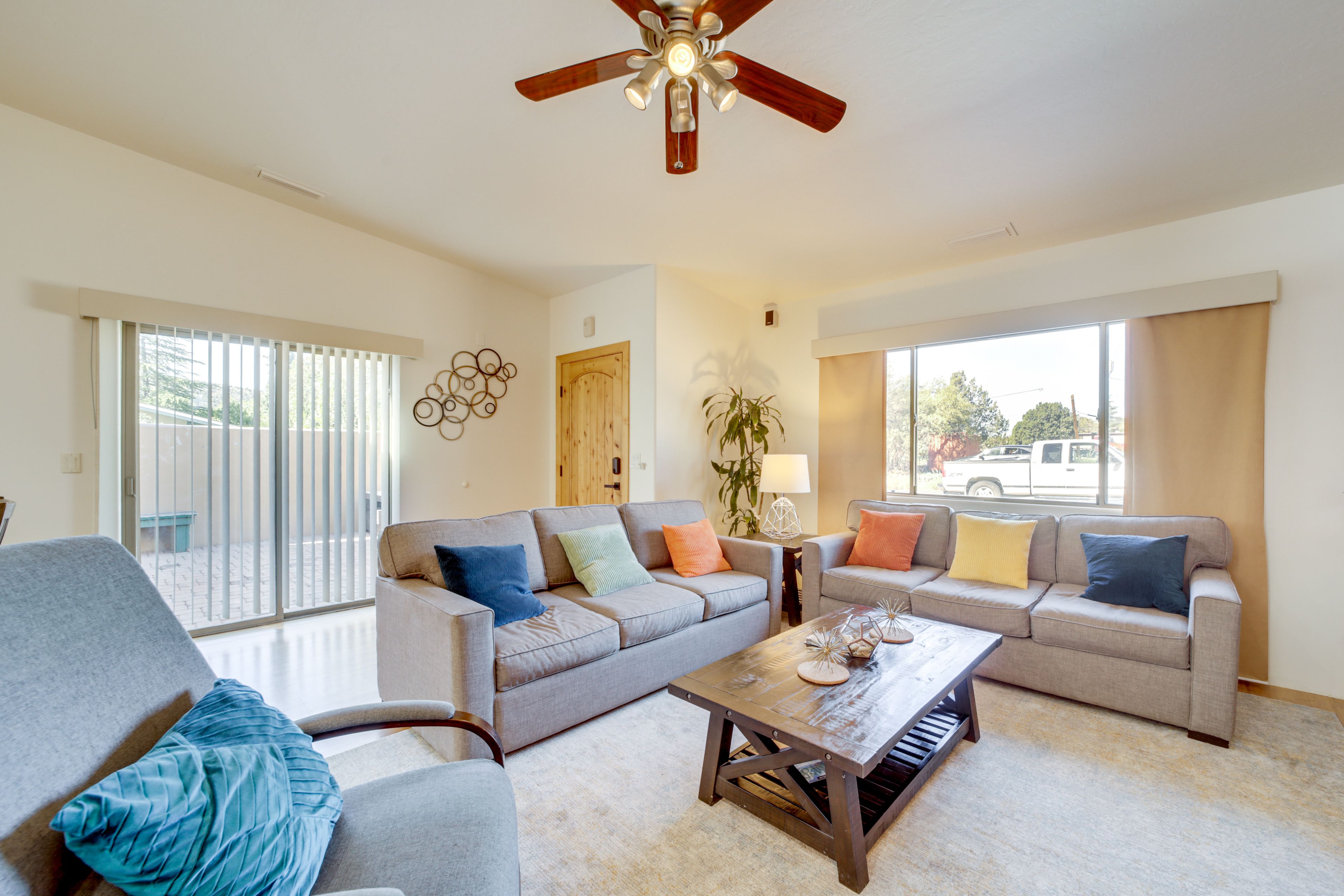 Living Room | 1st Floor | 2 Full Sleeper Sofas | 65" 4K Smart TV | Piano