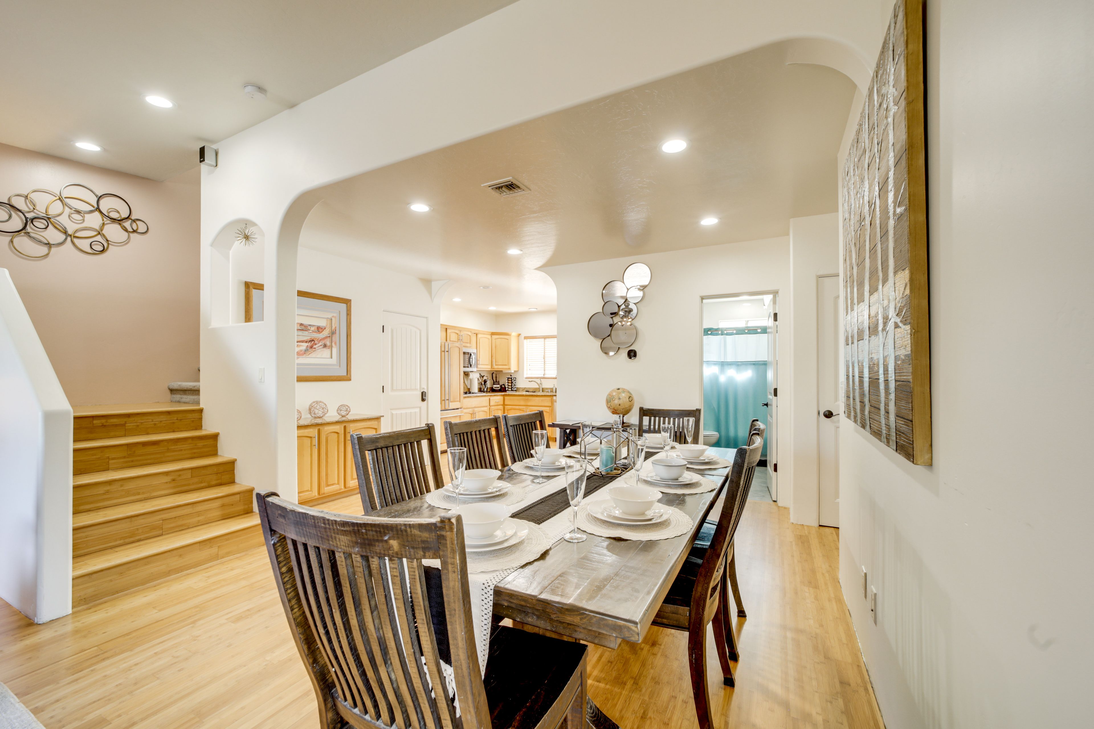 Dining Area | 1st Floor | Central A/C & Heating | Open Floor Plan