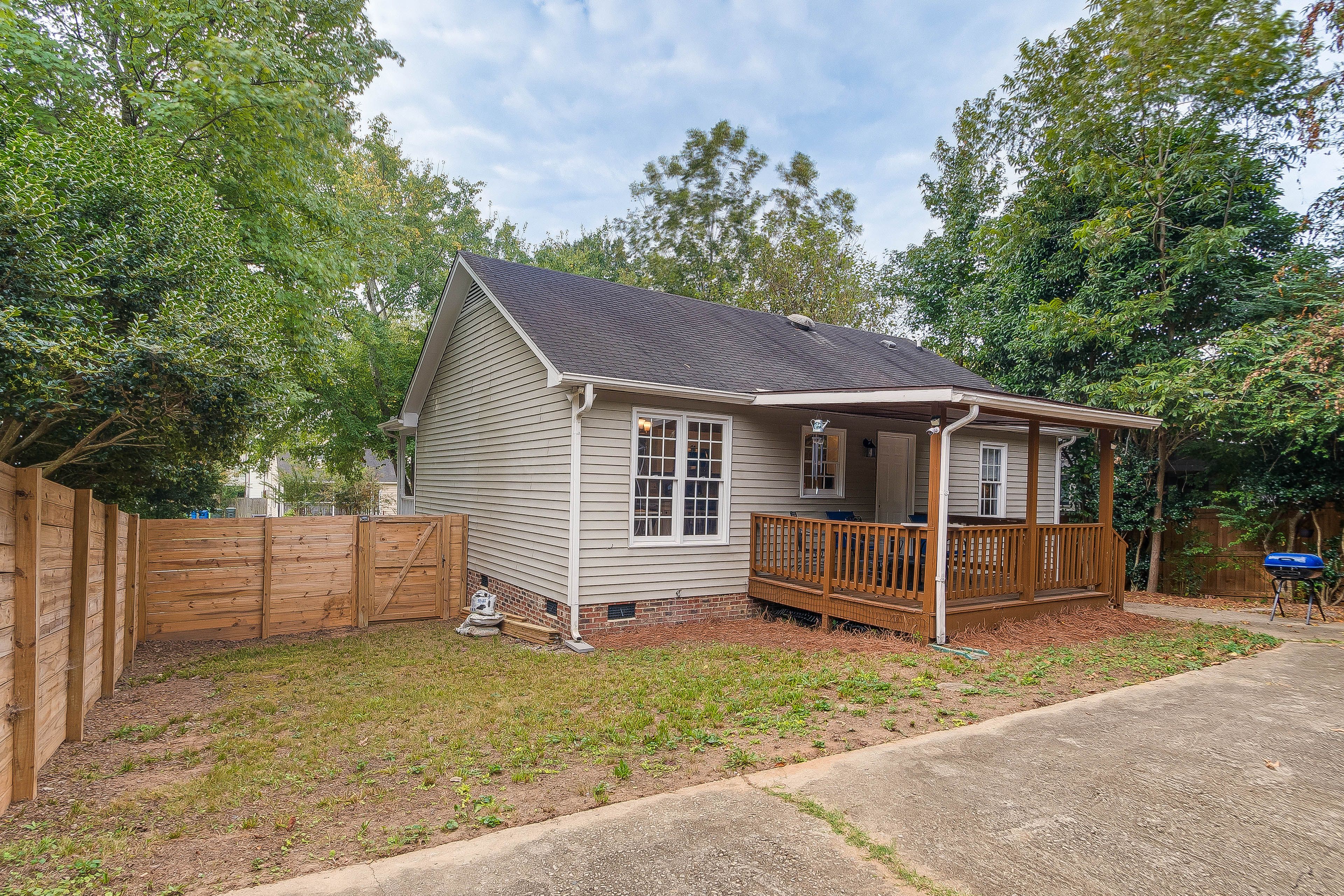 House Exterior | Fenced Backyard