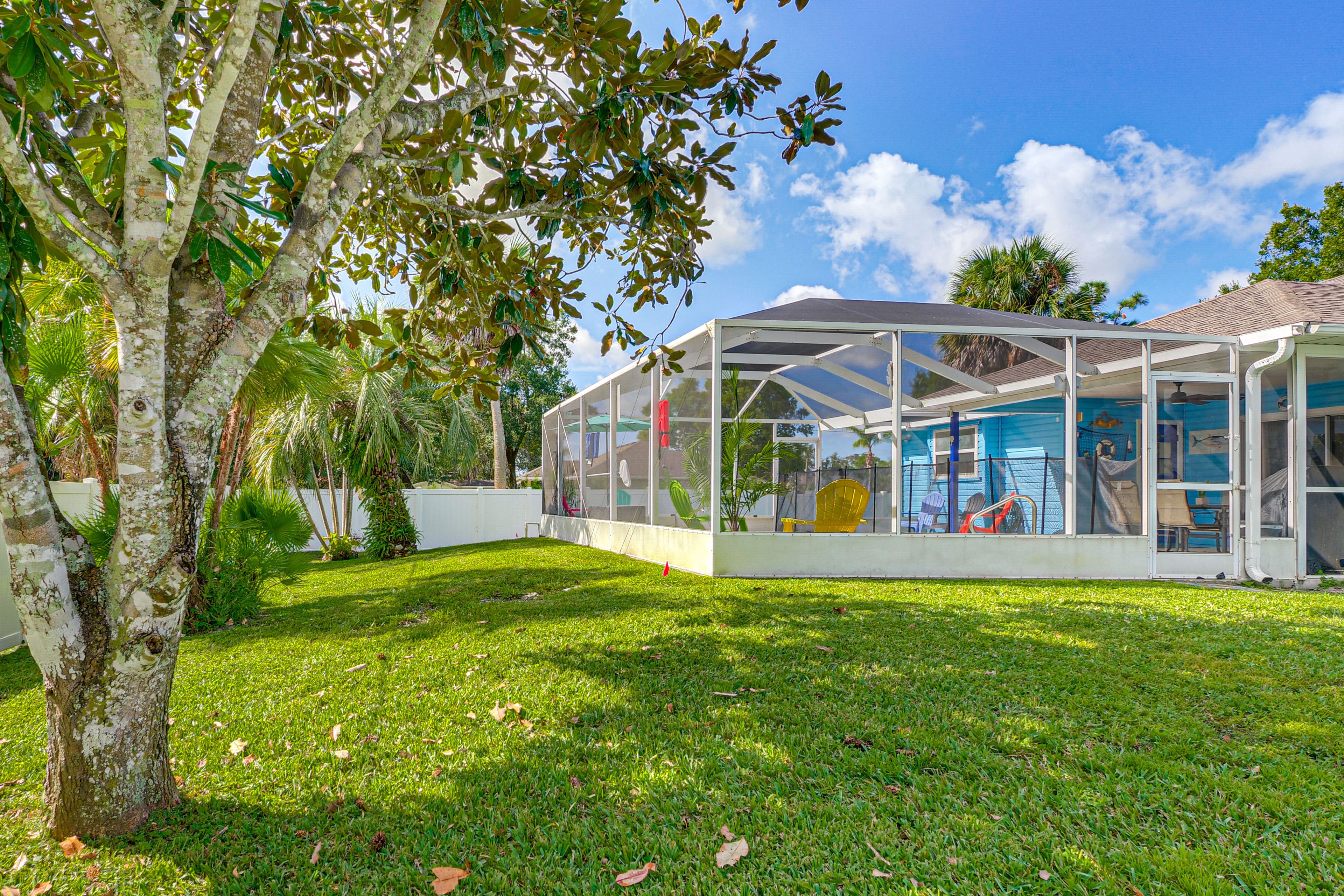 Private Fenced Backyard