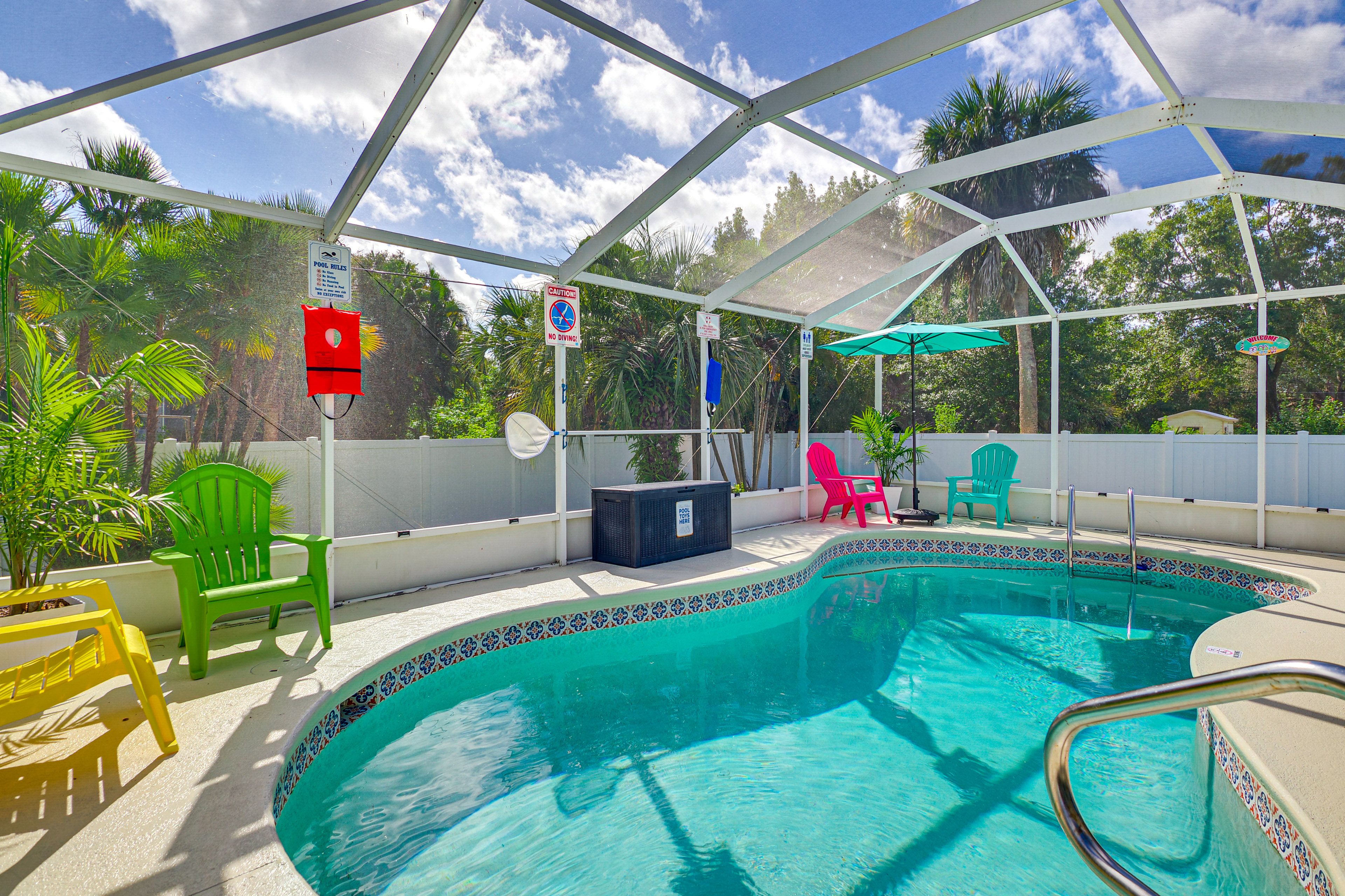 Sebastian Vacation Rental | 3BR | 2BA | 1 Step Required | 1,402 Sq Ft