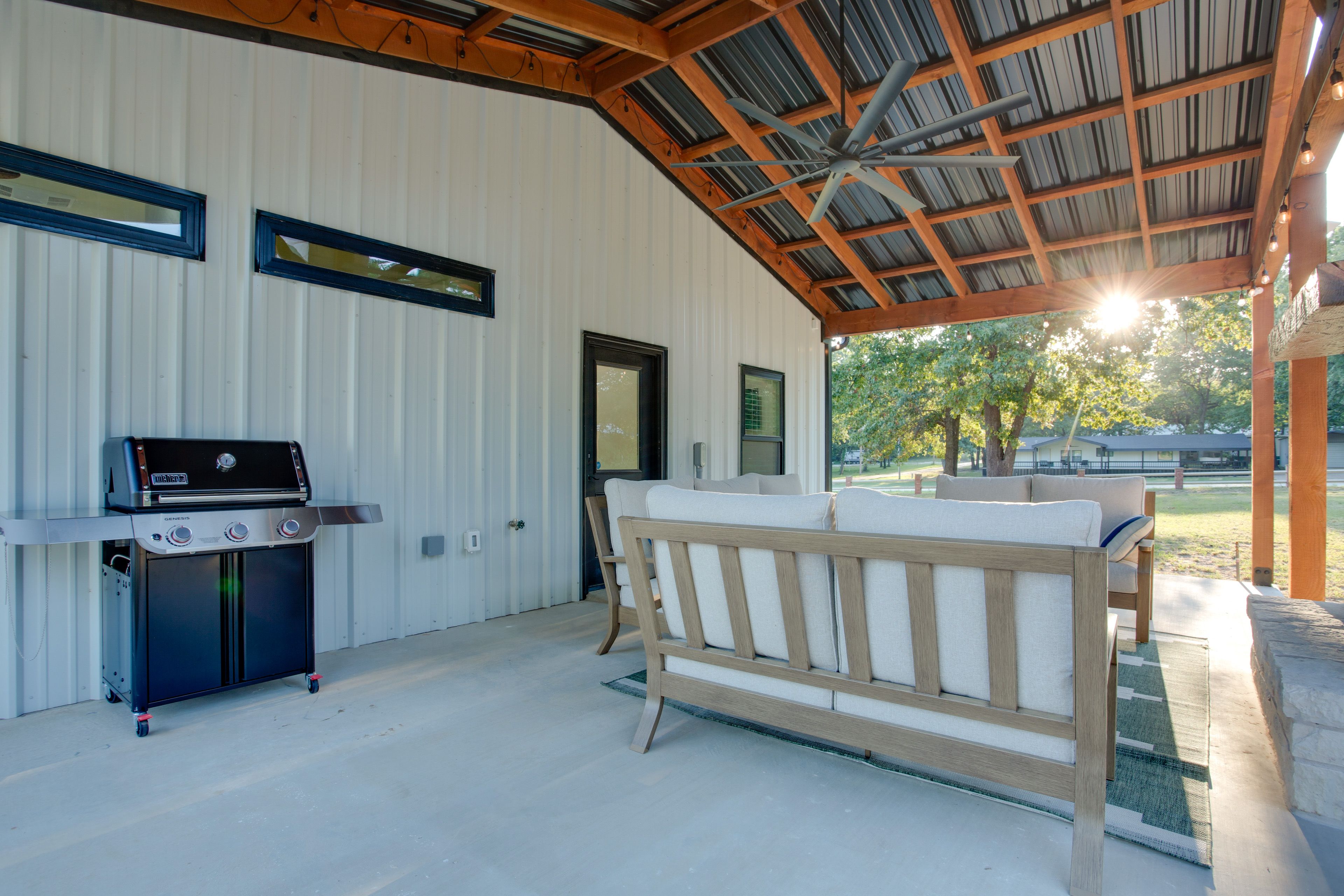 Covered Patio | Fireplace | Gas Grill | Lounge Seating