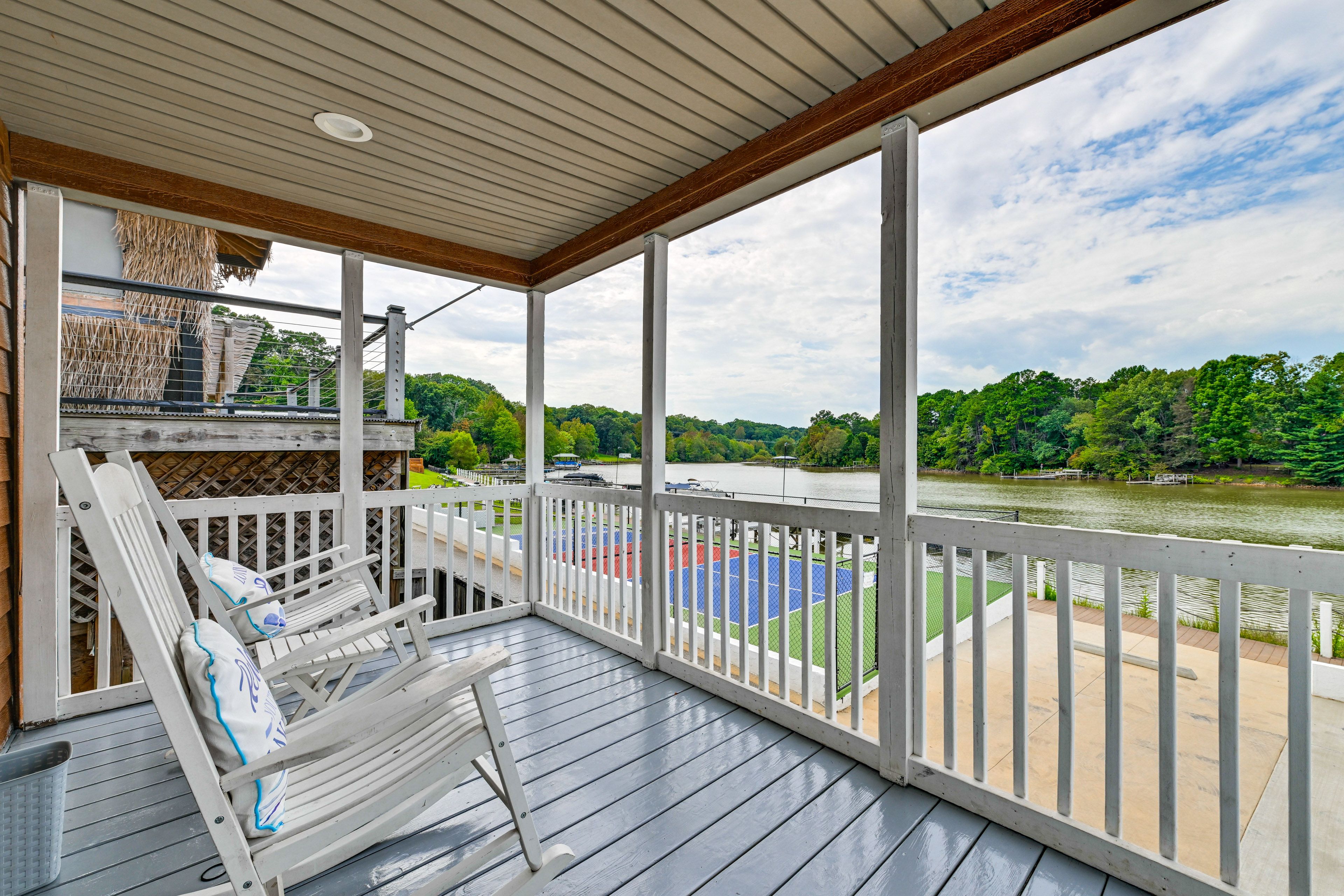 Covered Porch | Lake Norman View