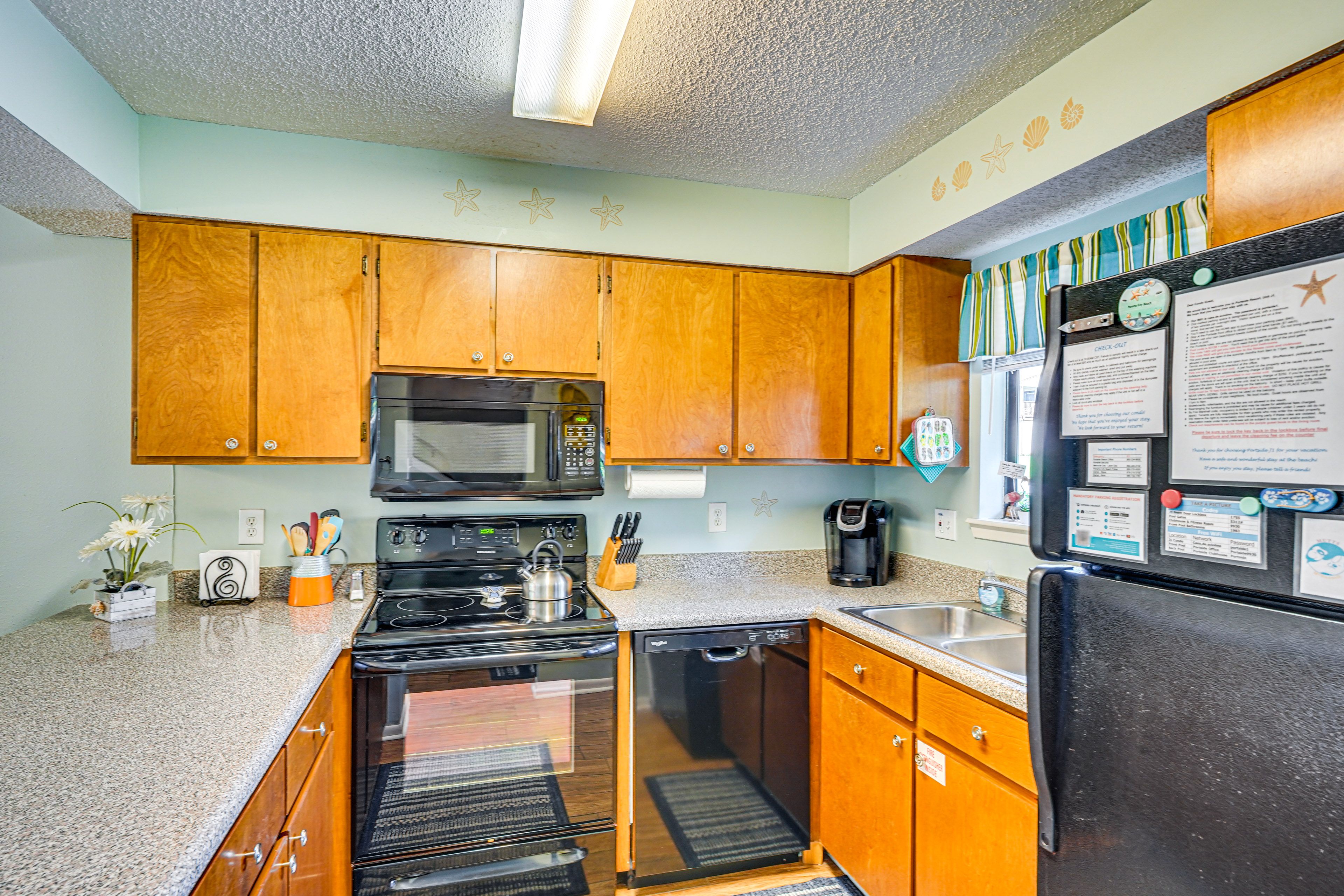 Kitchen | 1st Floor | Keurig & Drip Coffee Makers | Blender | Cooking Basics