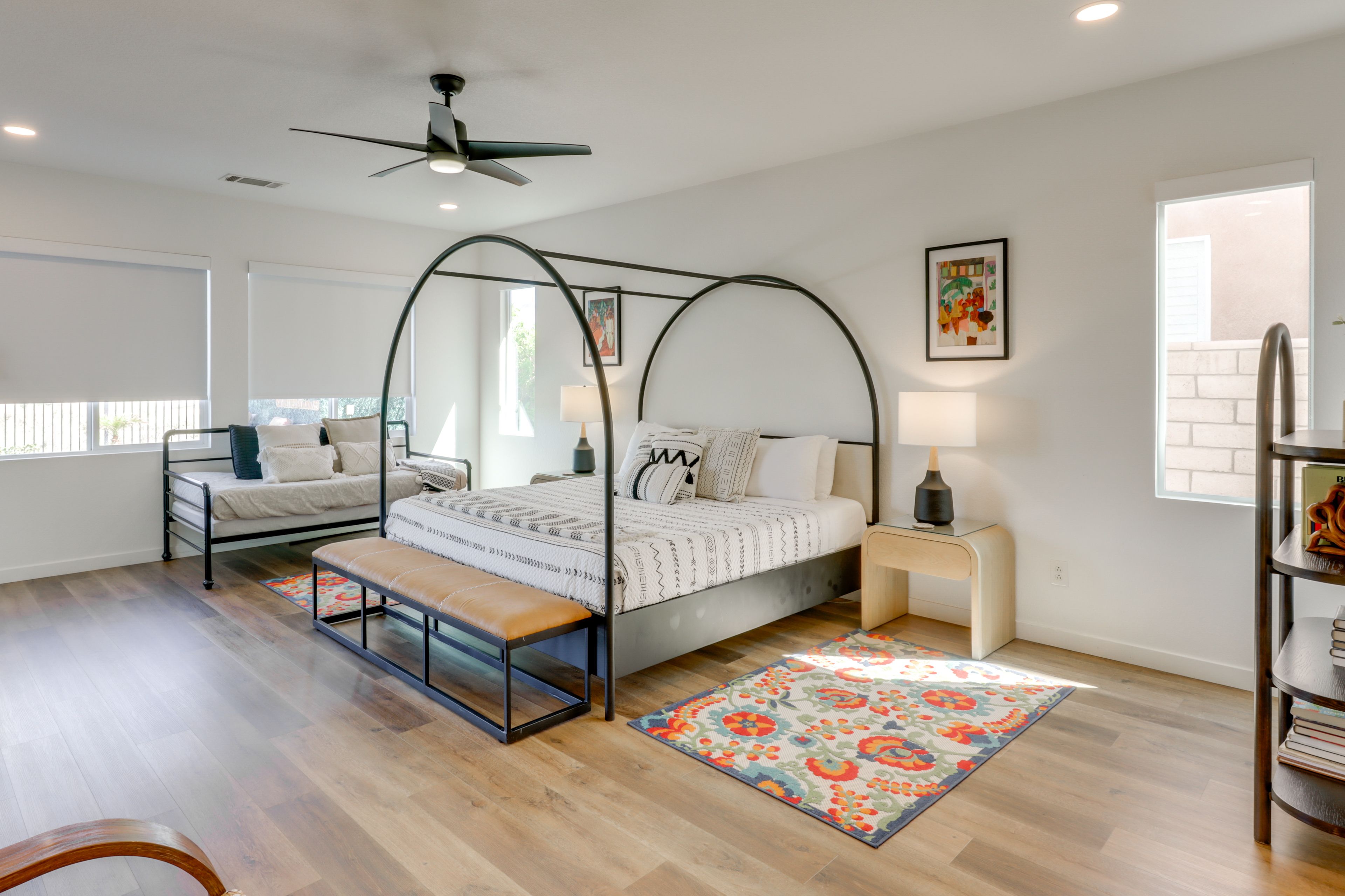Bedroom 1 | King Bed | Twin Daybed w/ Twin Trundle | Linens Provided