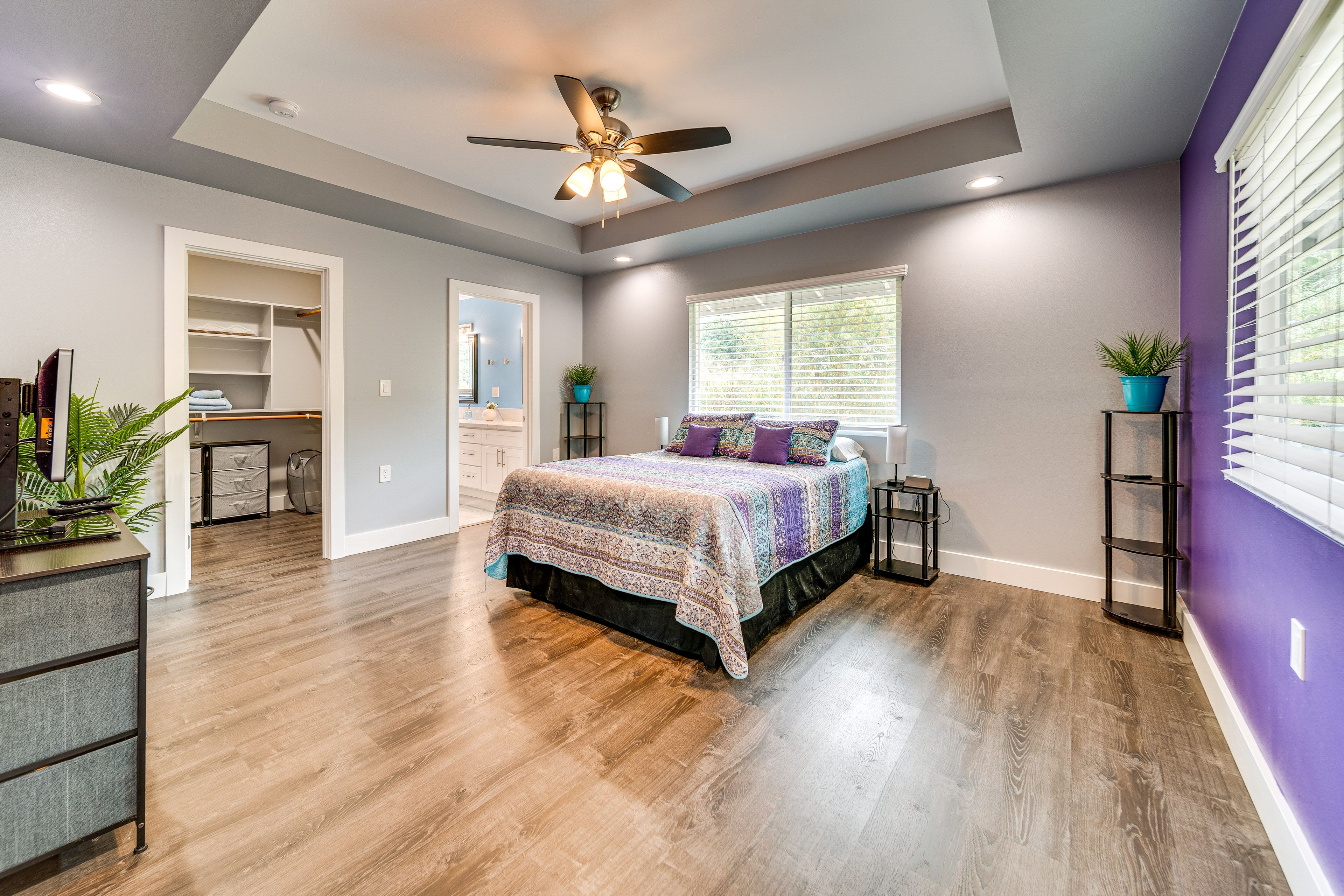 Bedroom 1 | King Bed | Walk-In Closet
