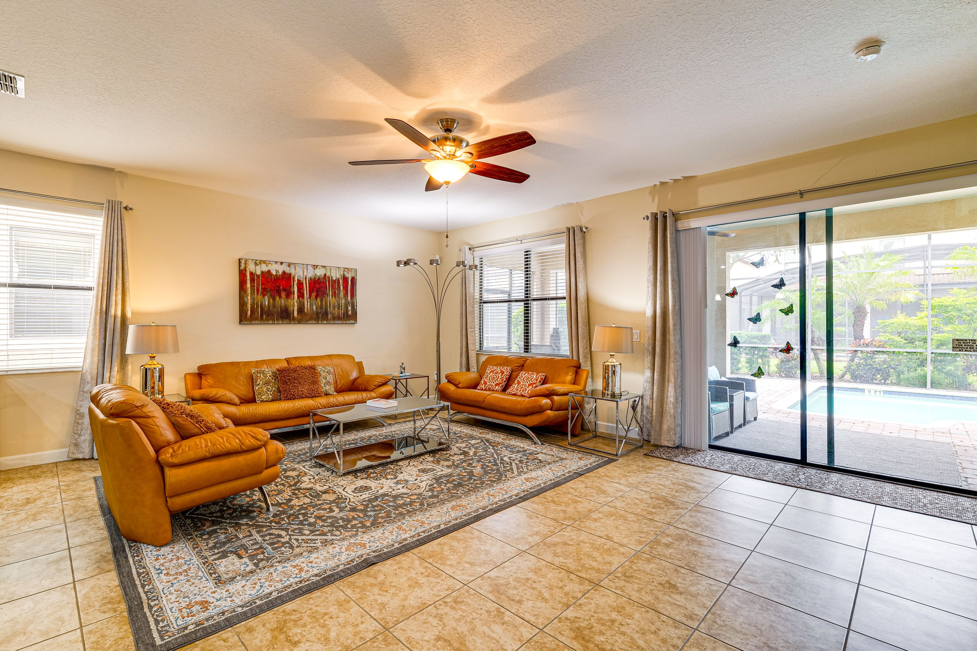 Living Room | Smart TV | Electric Fireplace