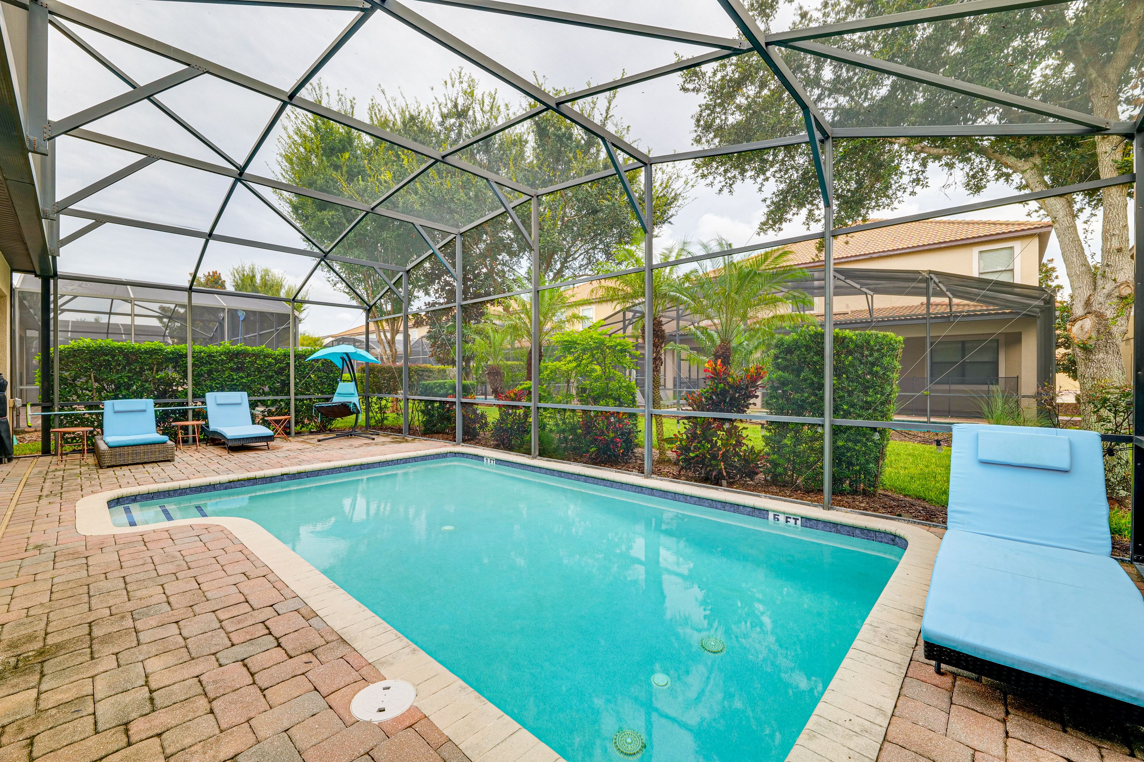 Screened Lanai | Private Pool | Outdoor Dining | Gas Grill