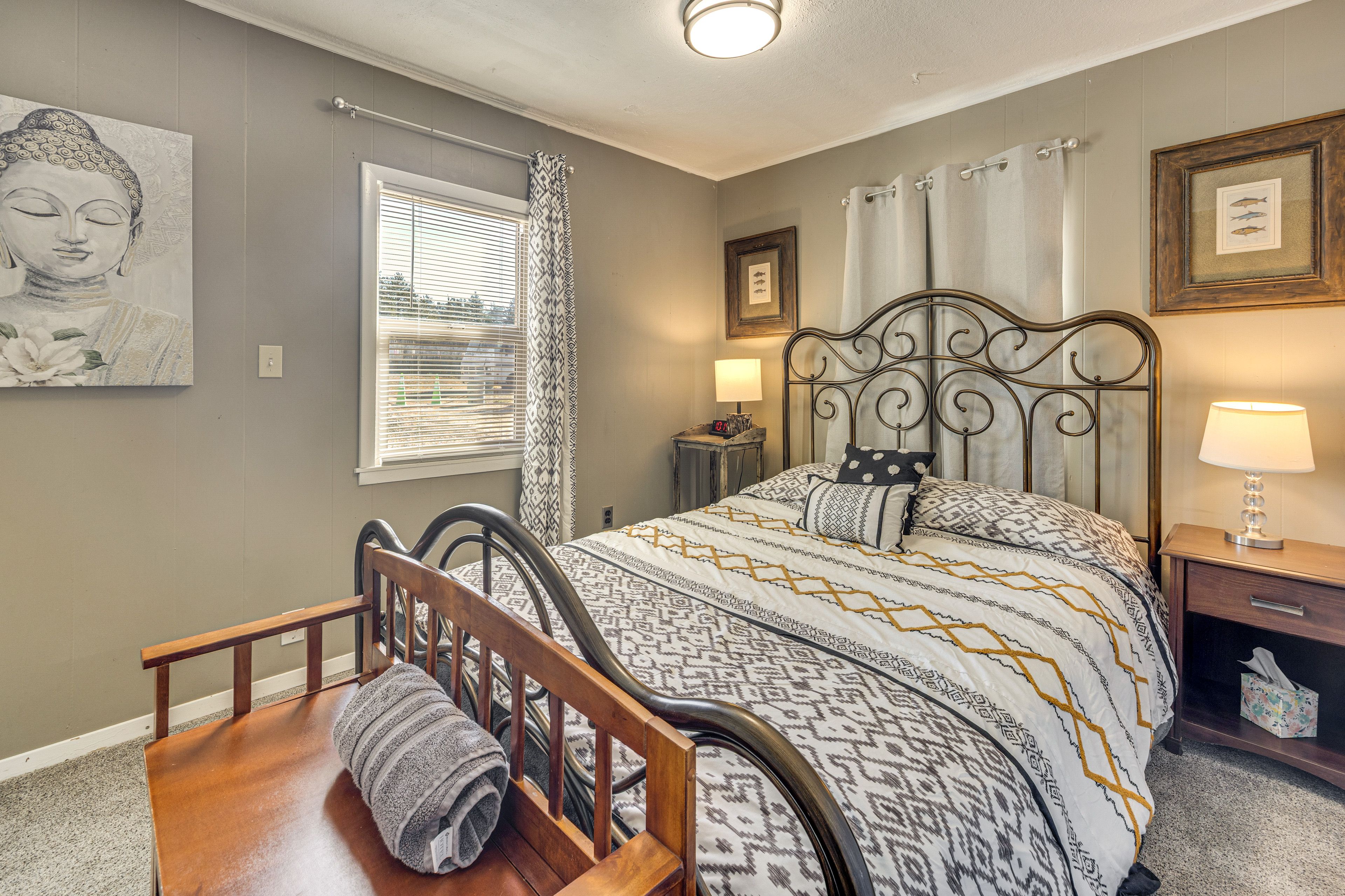 Lake George Vacation Rental | 1BR | 1BA | 600 Sq Ft | 4 Steps to Enter