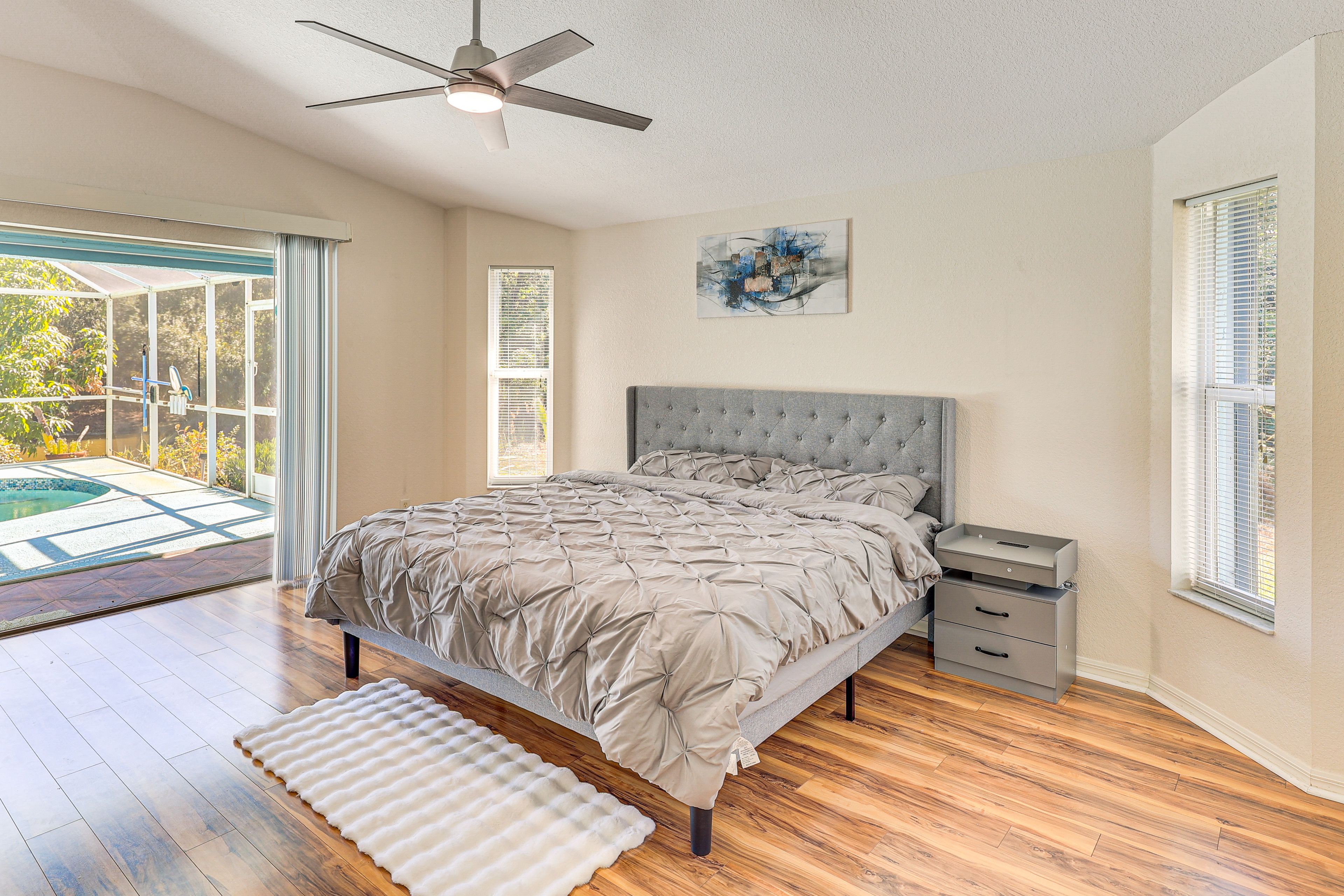 Bedroom 1 | King Bed | Linens Provided | En-Suite Bathroom | Lanai Access