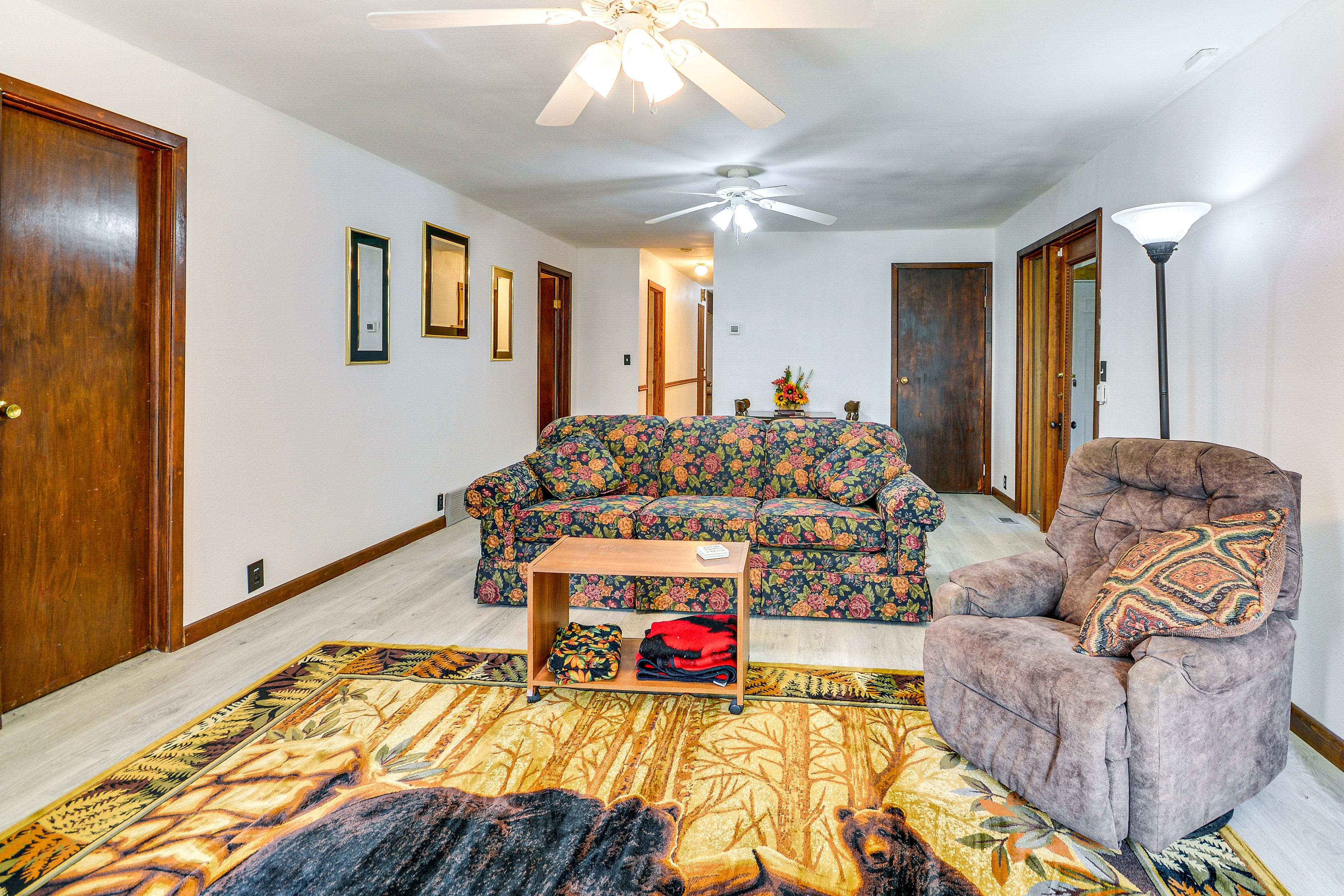 Living Room | Queen Sleeper Sofa | Game Table | Board Games