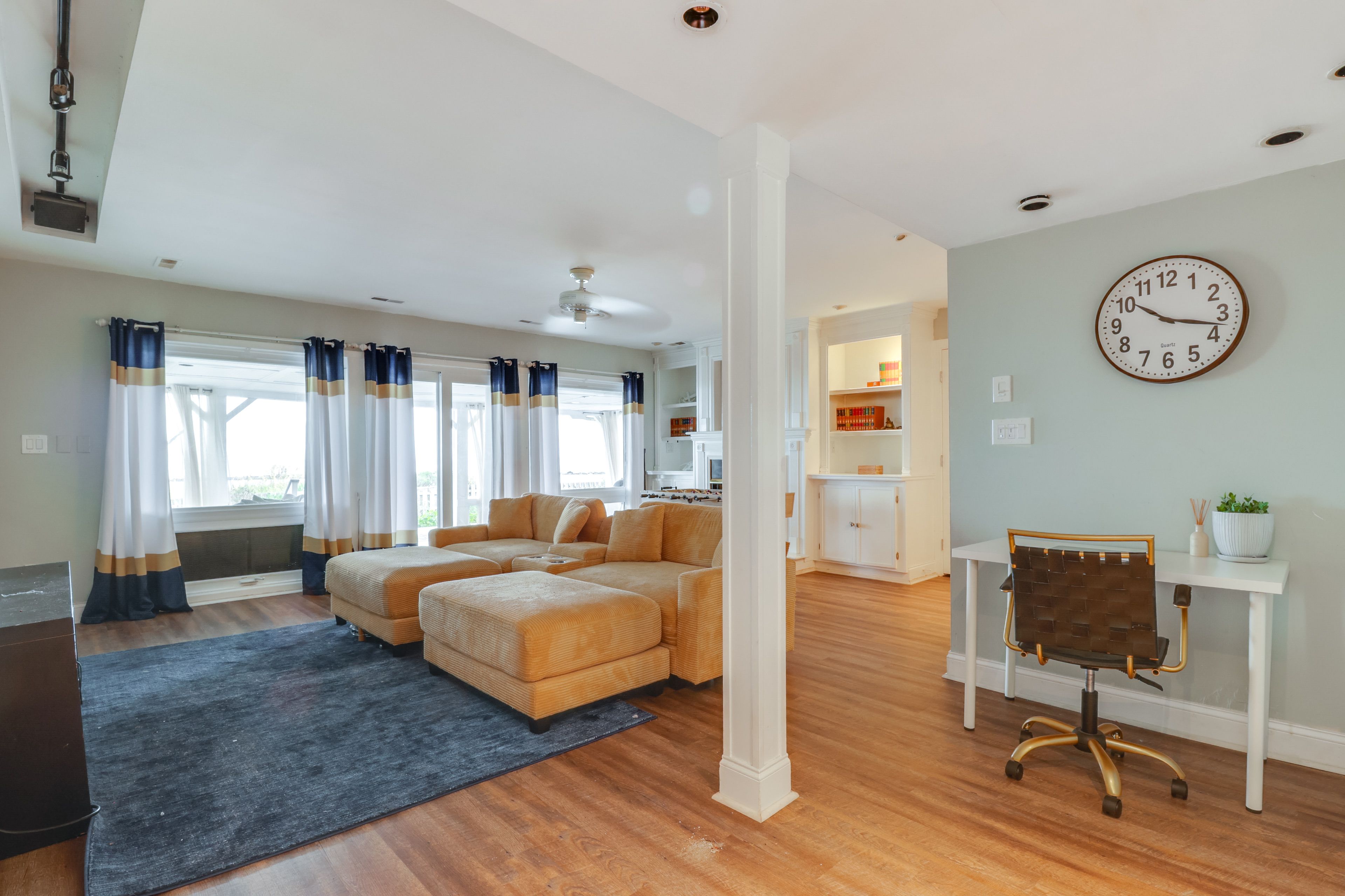 Family Room | Ground Floor | Desk Workspace | Fireplace
