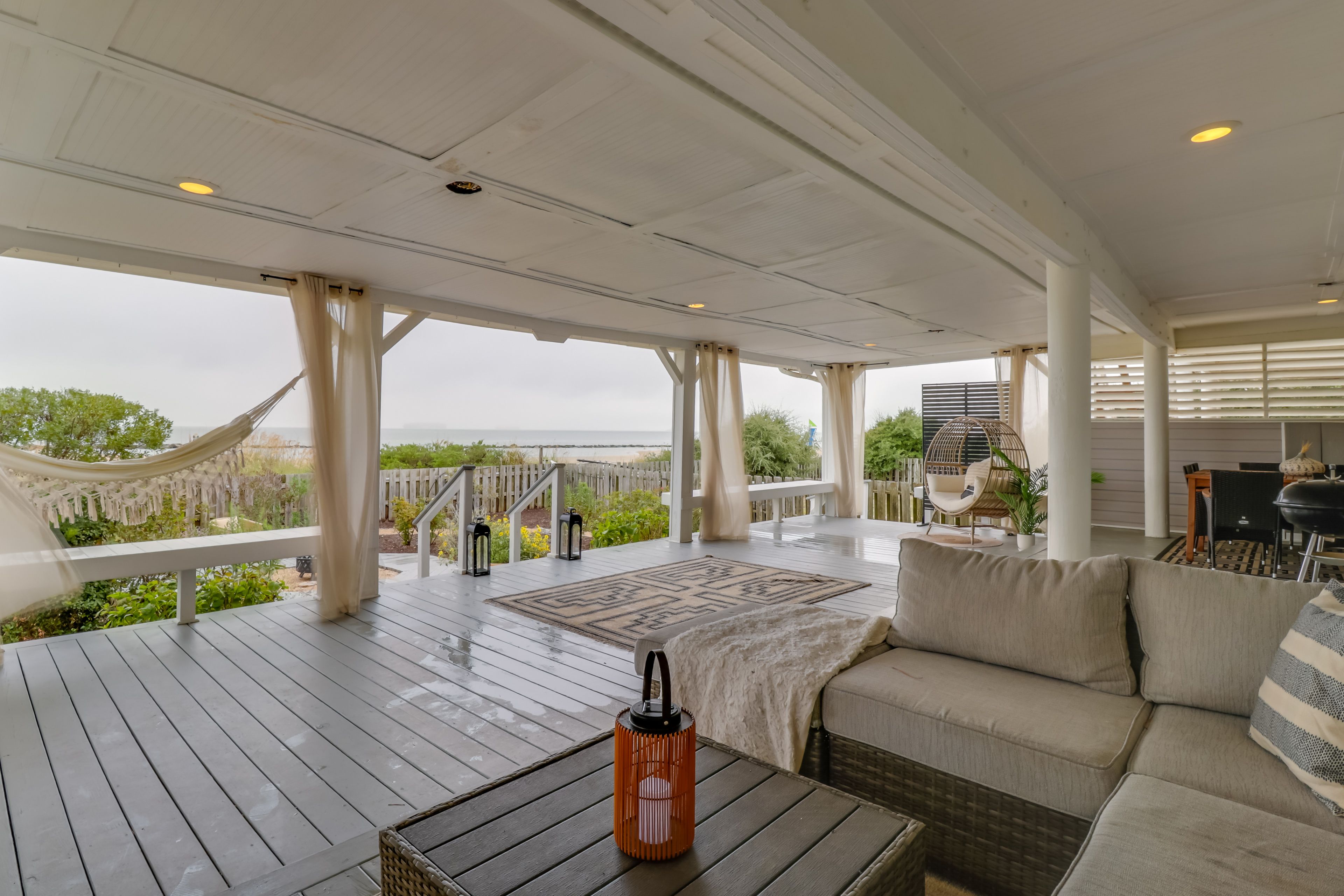 Covered Porch | Lounge Seating | Hammock | Charcoal Grill | Dining Area