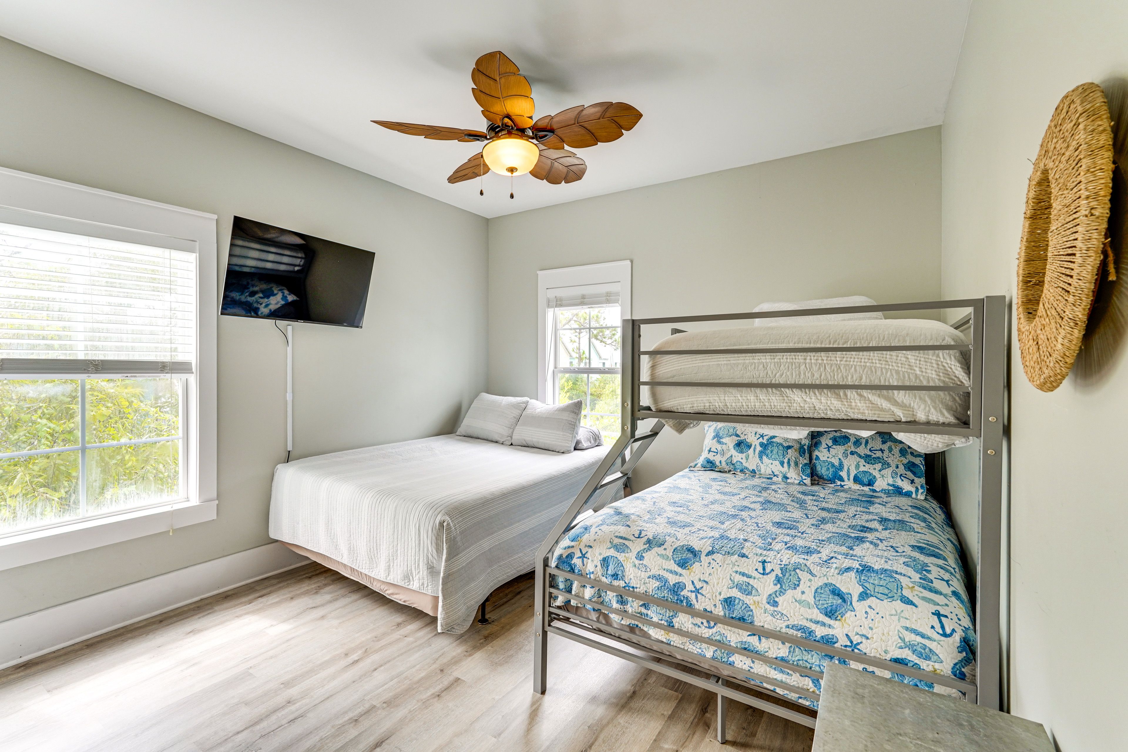 Bedroom 2 | Queen Bed | Twin/Full Bunk Bed | 2nd Floor | Linens Provided