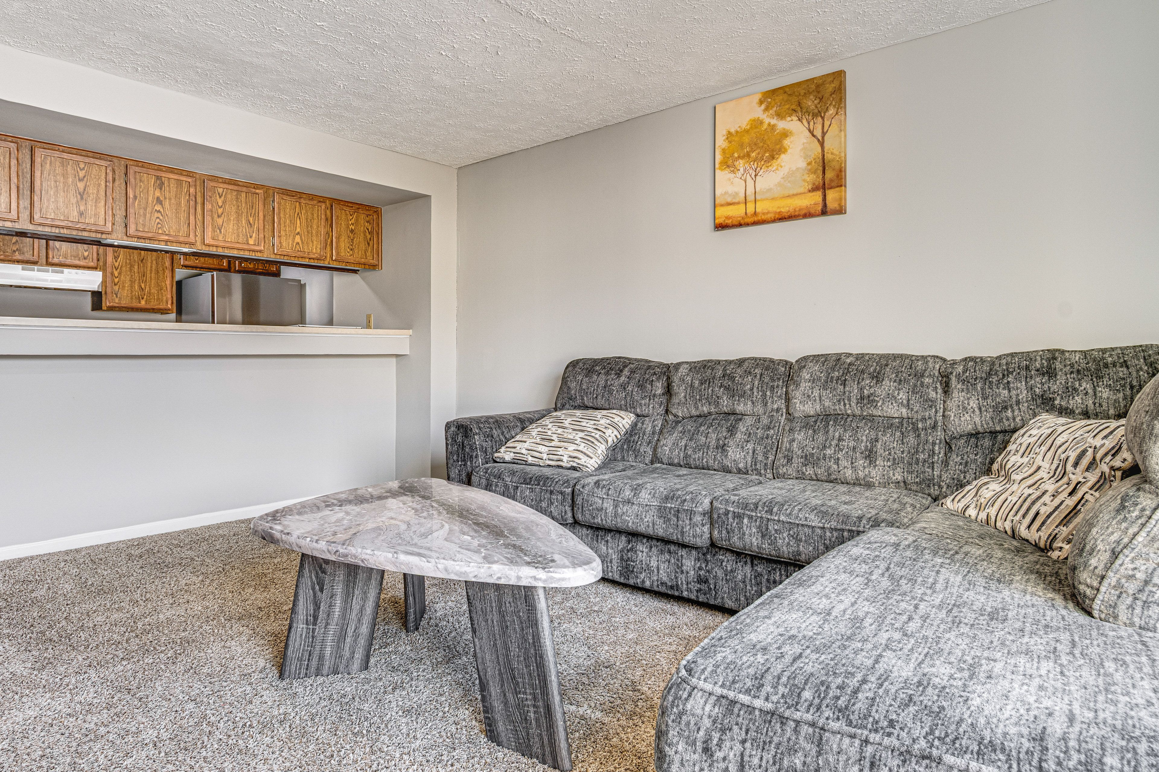 Living Room | Smart TV | Wood-Burning Fireplace | Free WiFi | Main Level