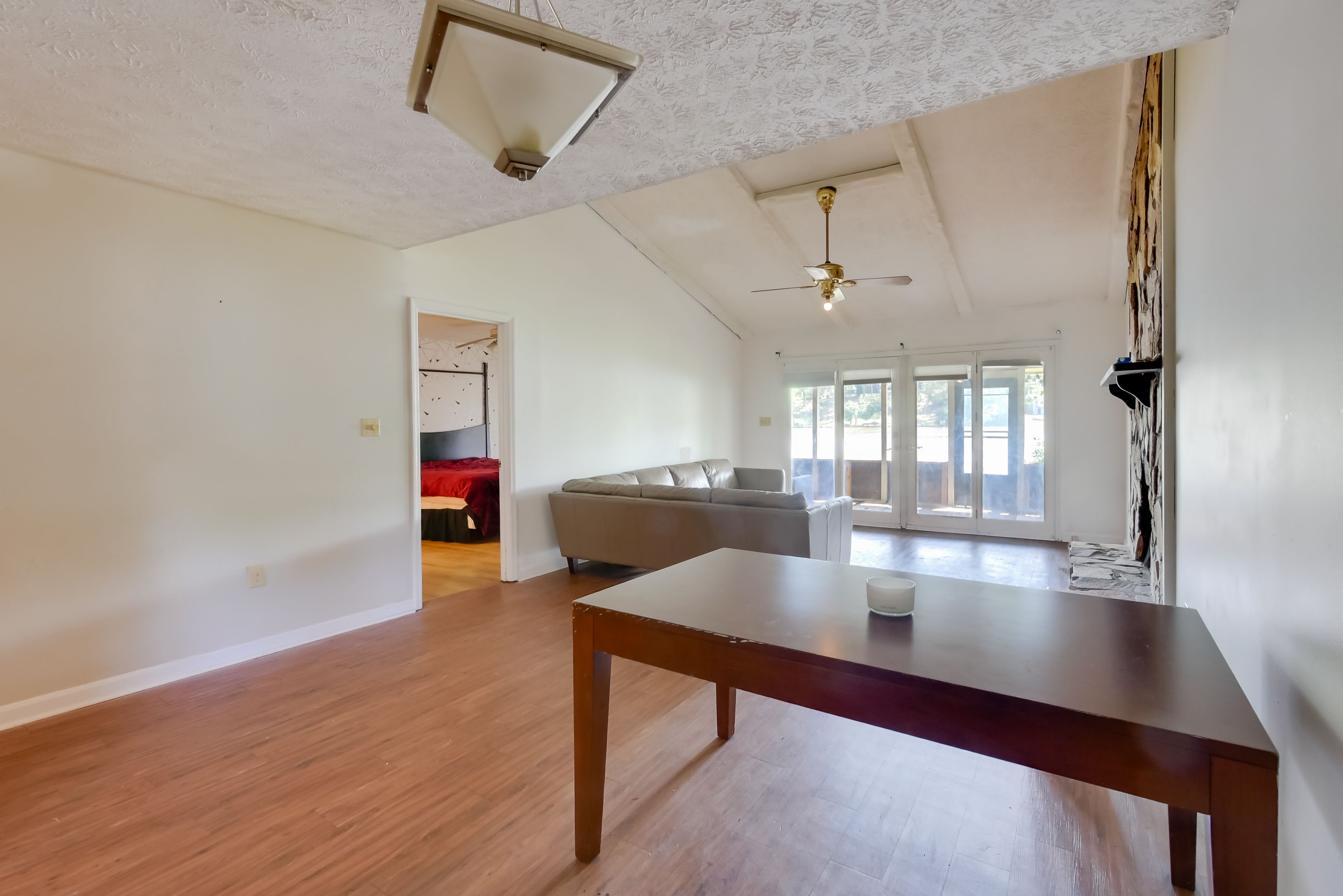 Living Area | Wood-Burning Fireplace