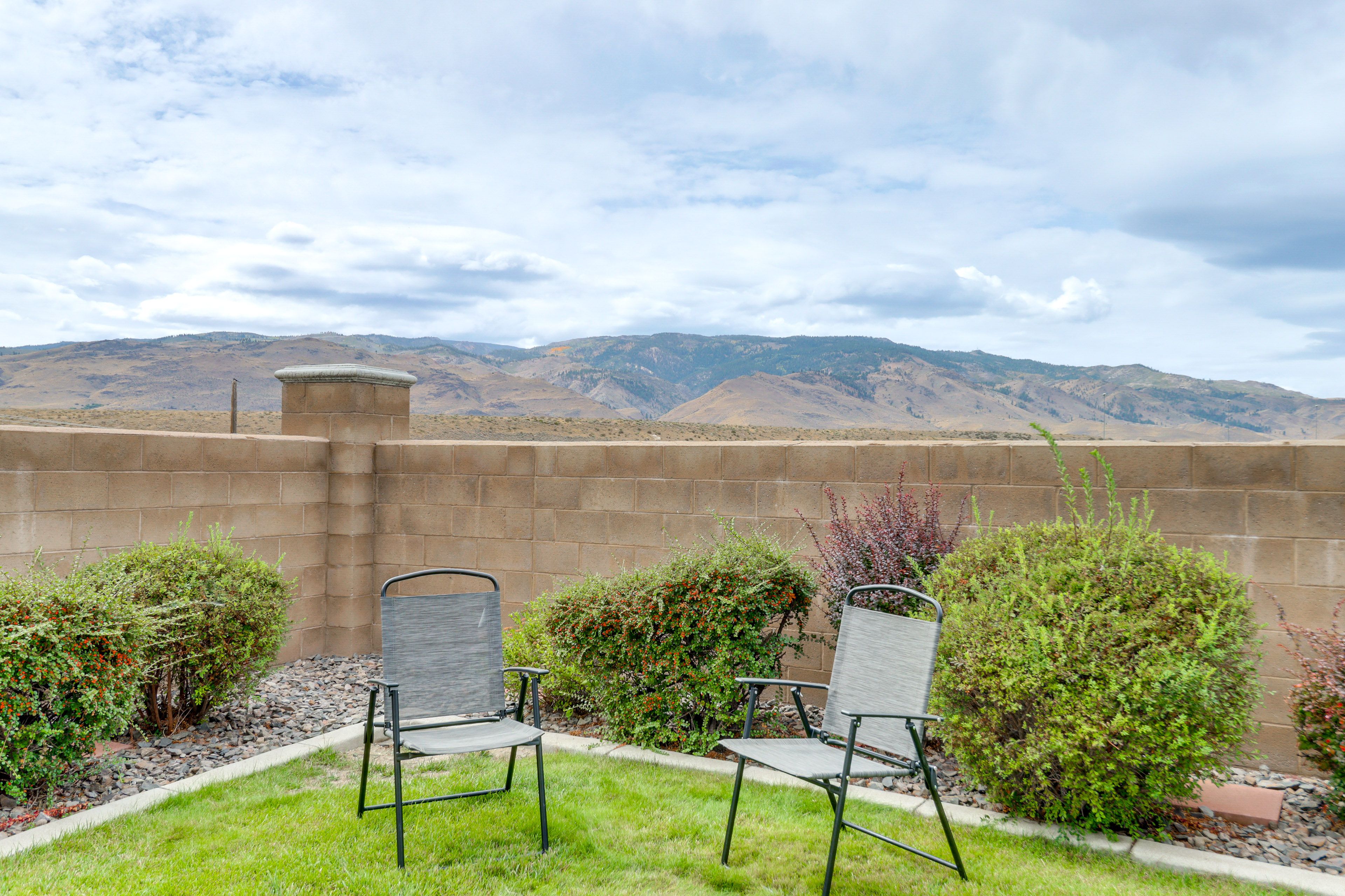 Backyard | Seating Areas | Mountain Views