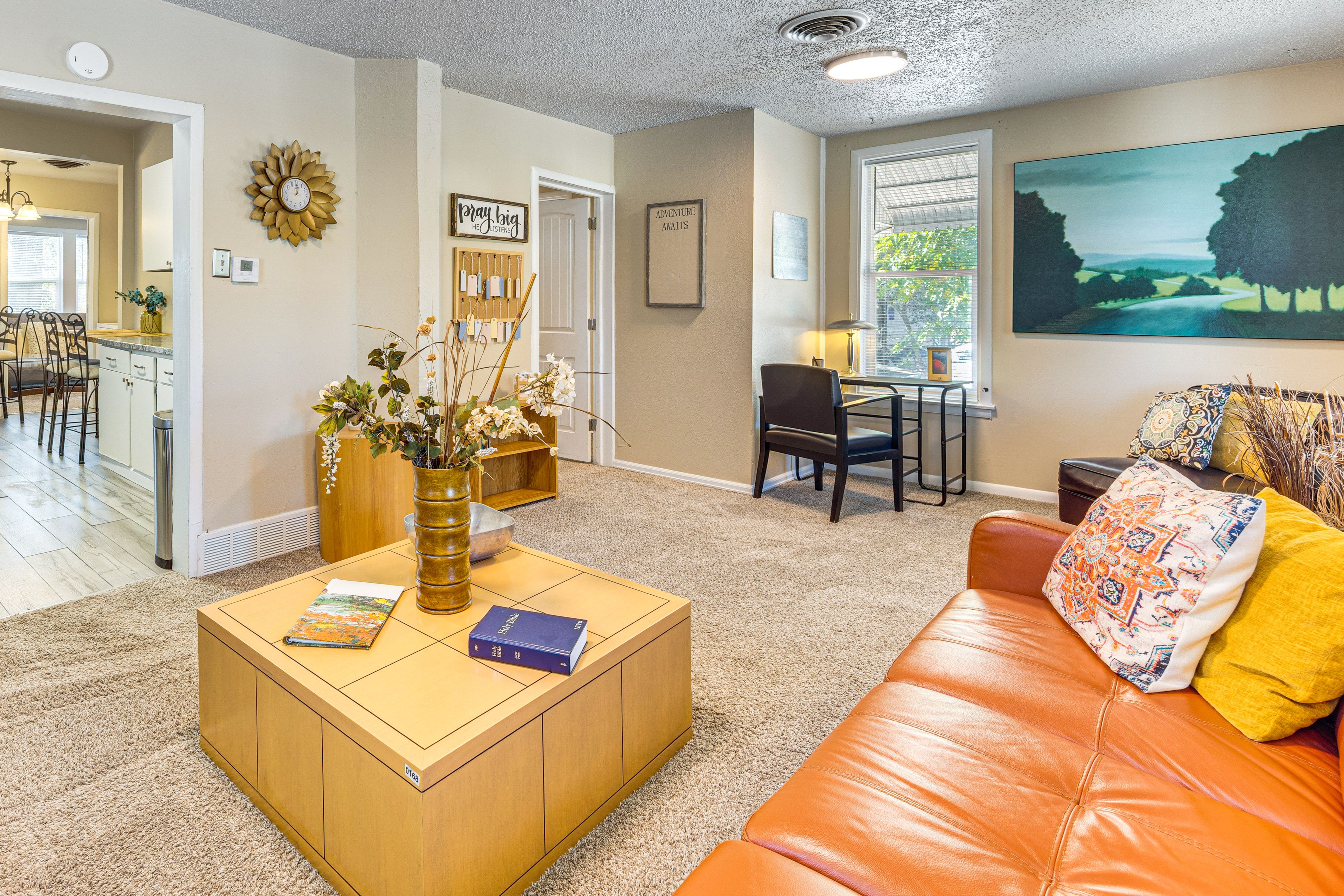 Pueblo Vacation Rental | 2BR | 1BA | 1,360 Sq Ft | 1 Step Required