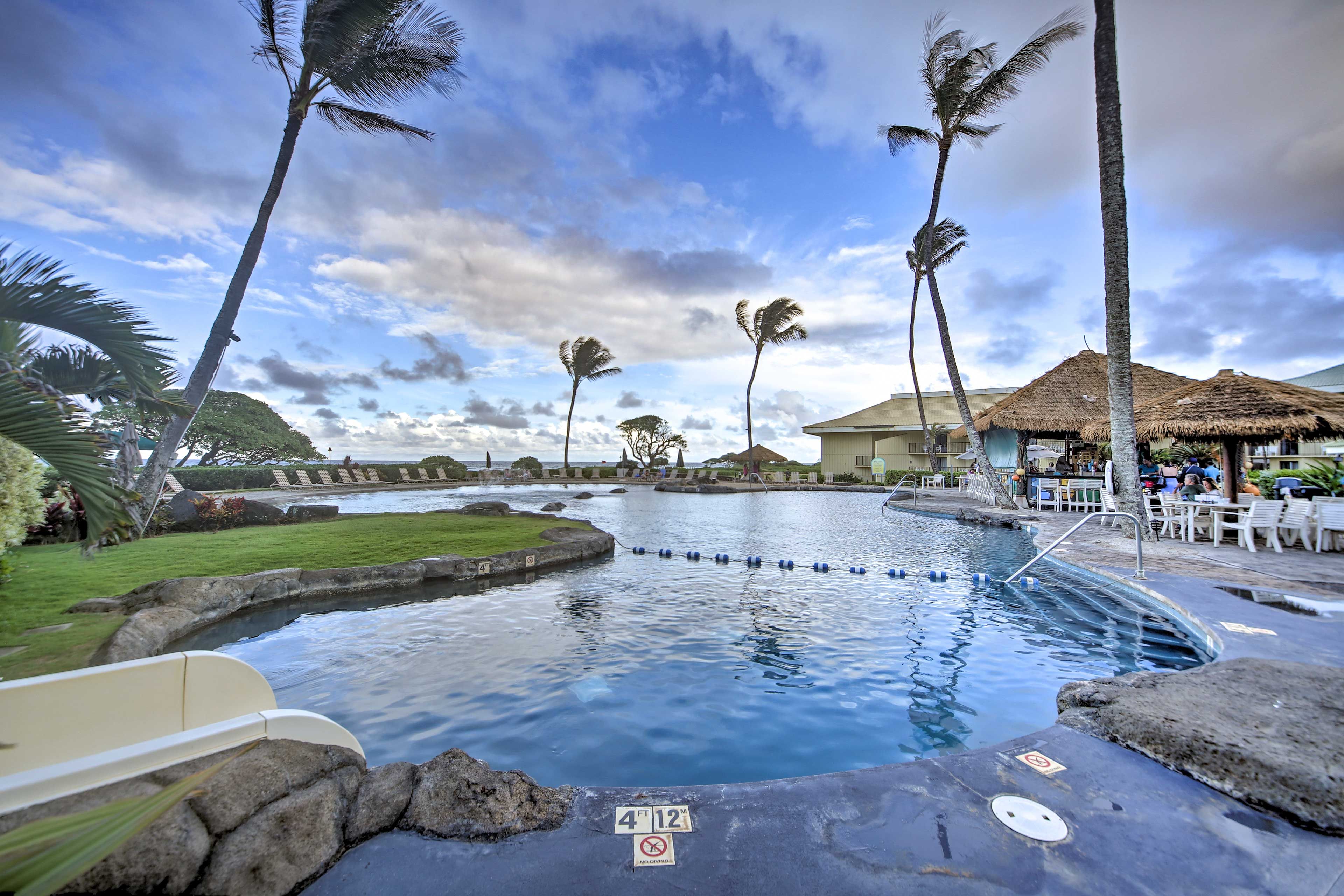 Lihue Vacation Rental | 1BR | 2BA | 810 Sq Ft | Step-Free Access