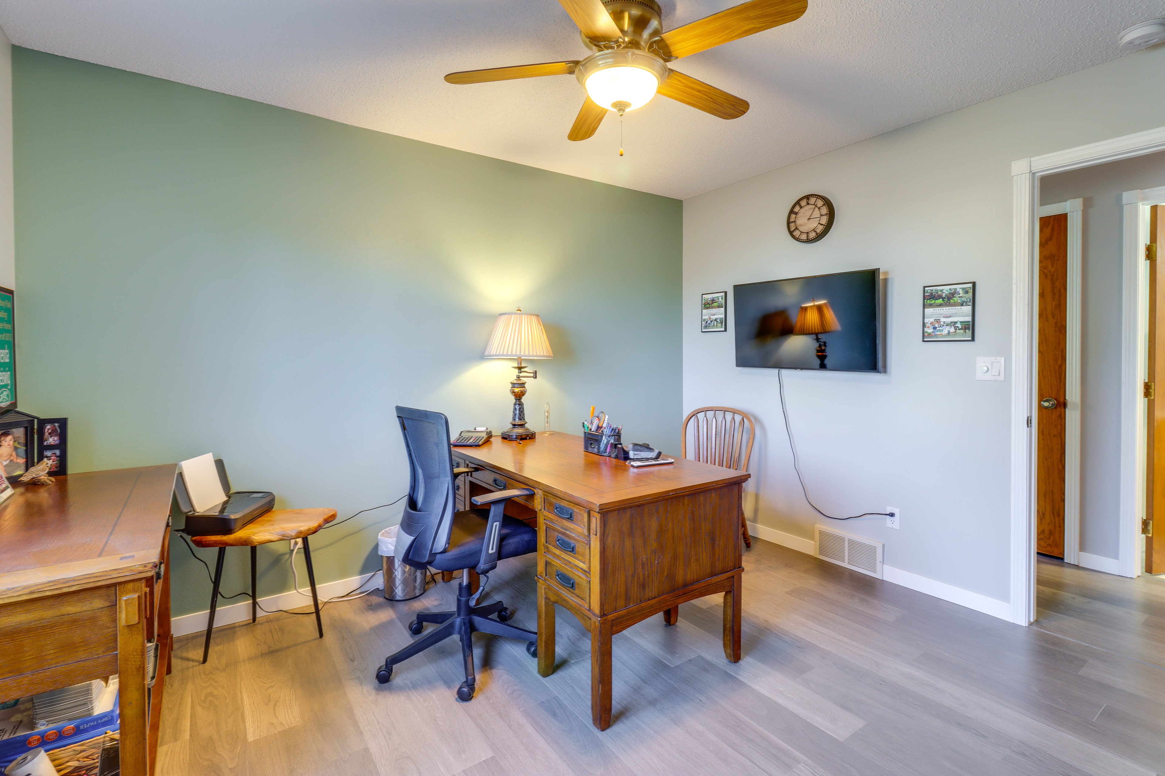 Home Office | 1st Floor | Printer | Flat-Screen TV