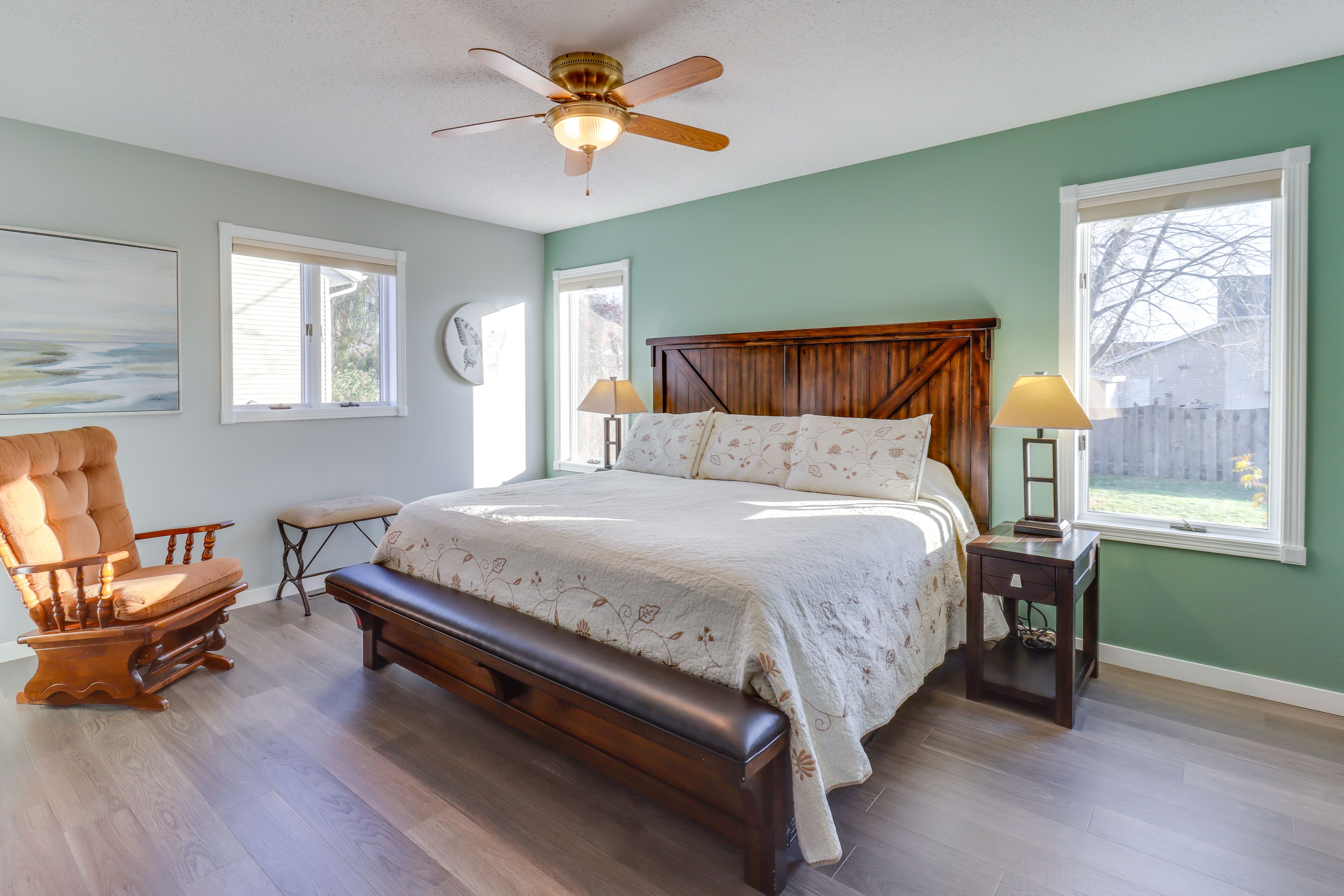 Bedroom 1 | 1st Floor | King Bed | Linens Provided