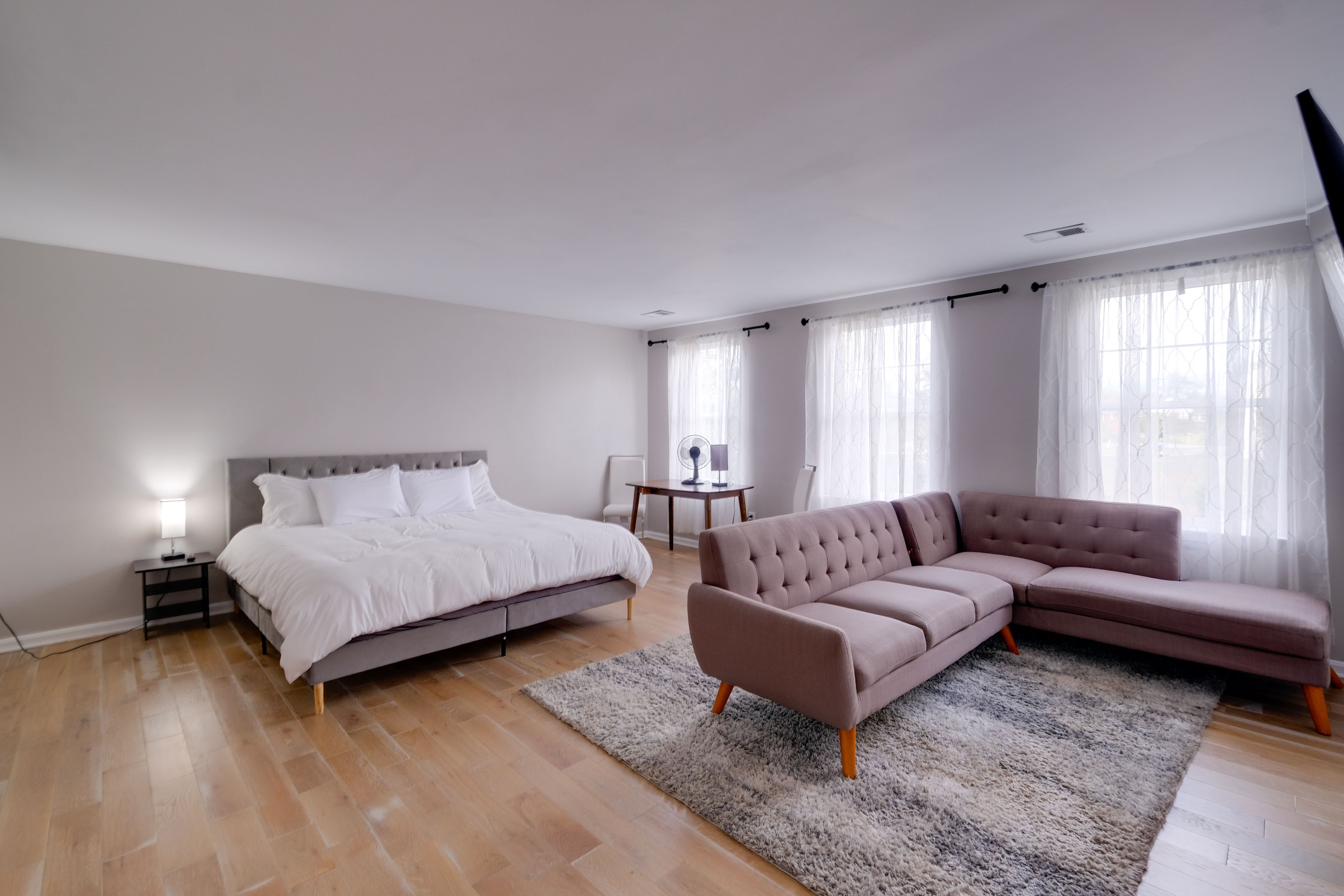 Bedroom 1 | King Bed | Full Sleeper Sofa | 2nd Floor | En-Suite Bathroom