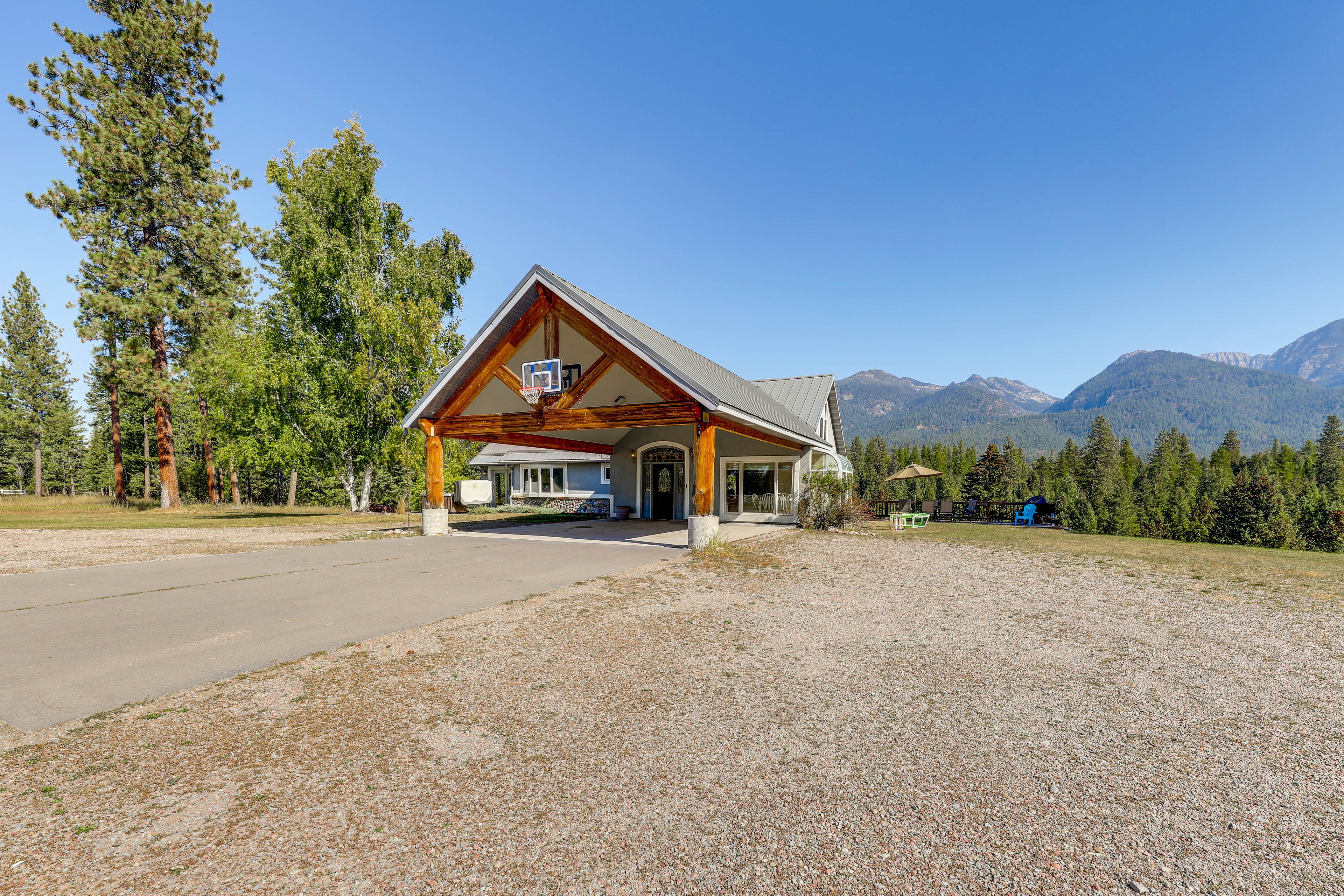 Paved Basketball Area