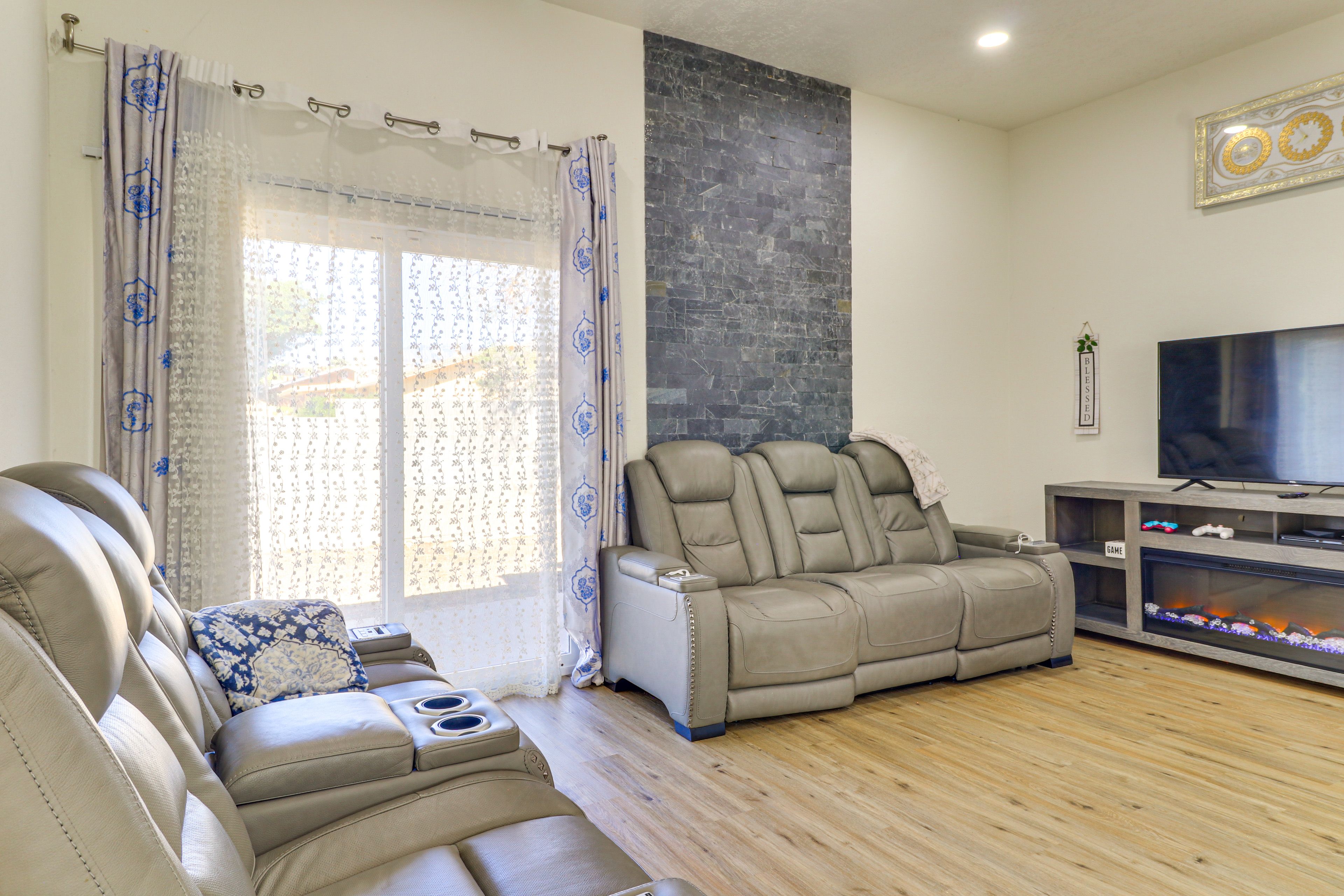 Property Interior | Single-Story Townhome | Free WiFi | Electric A/C & Heating