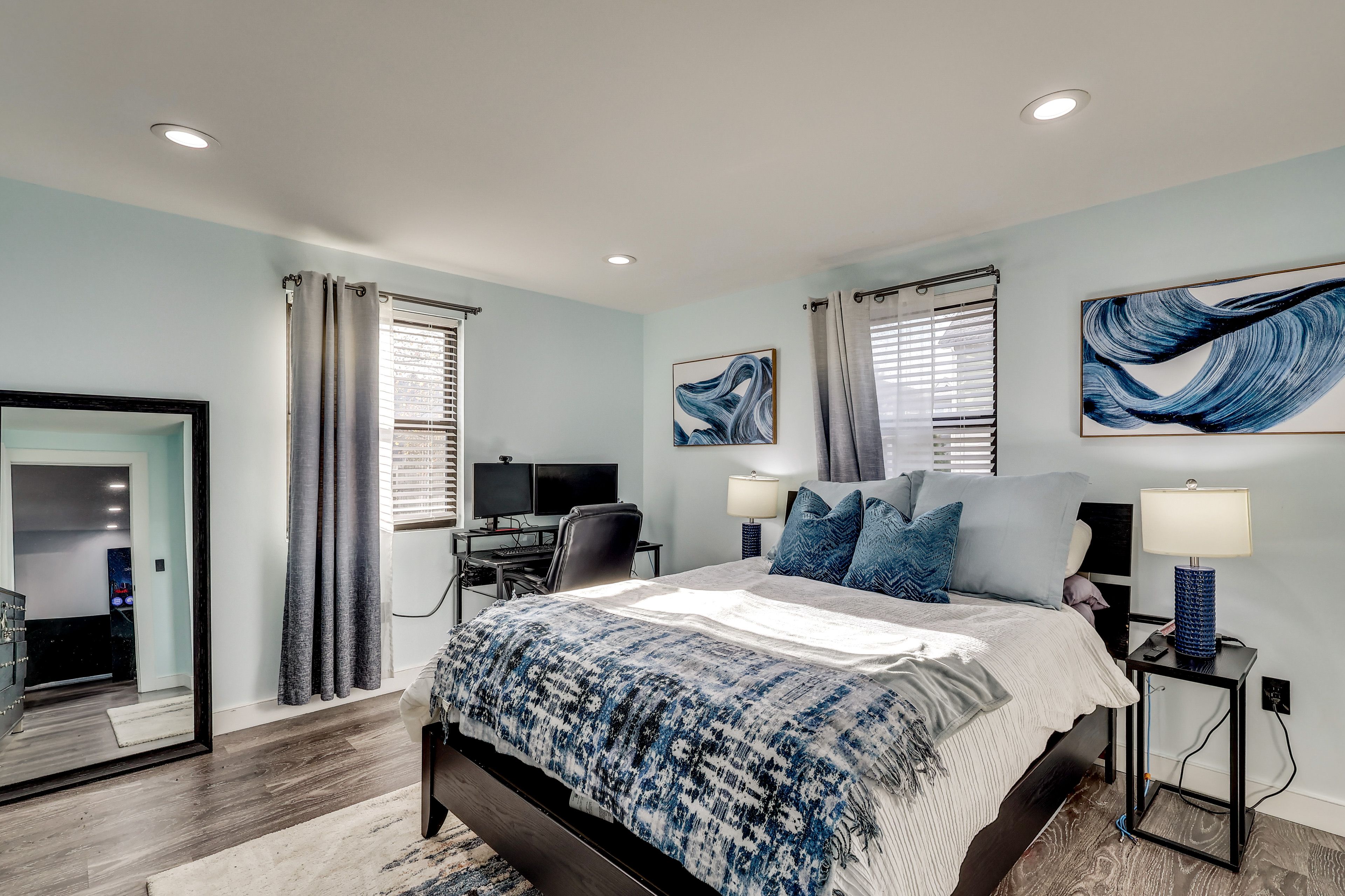 Bedroom 2 | Queen Bed | Home Office Space