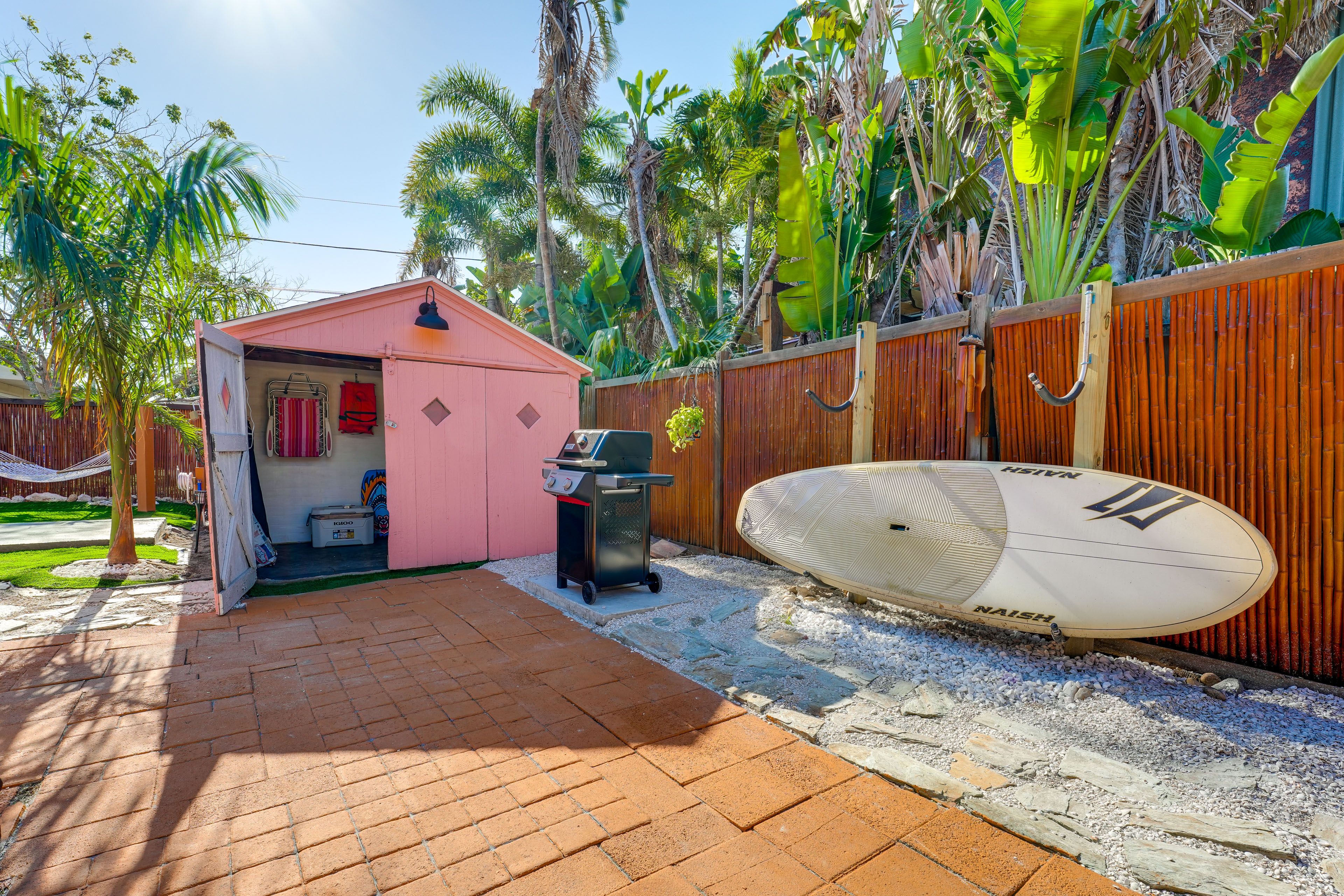 House Exterior | Patio w/ Gas Grill | Kayak | 2 Paddleboards | Beach Chairs