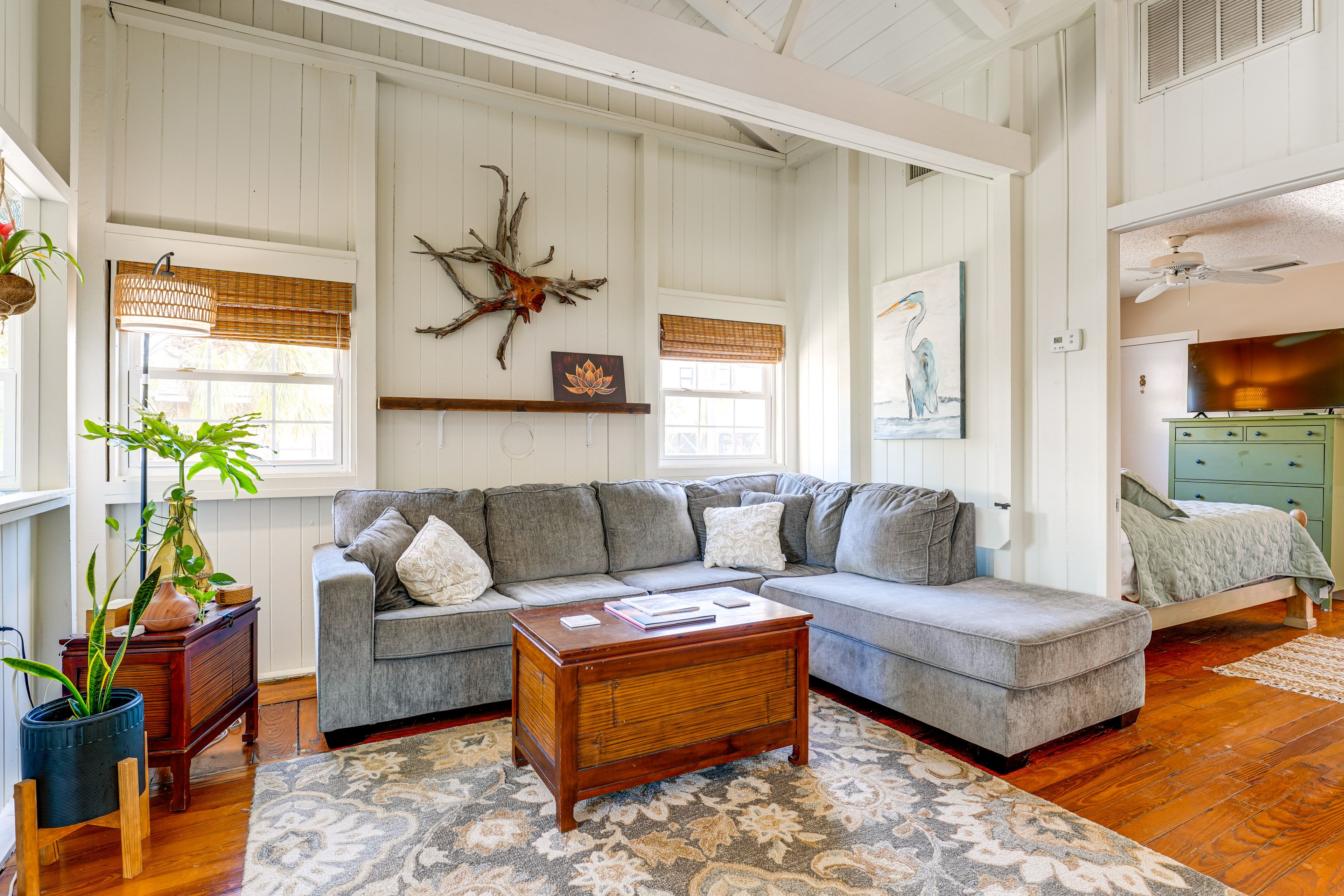 Living Area | Queen Sleeper Sofa | TV | Board Games