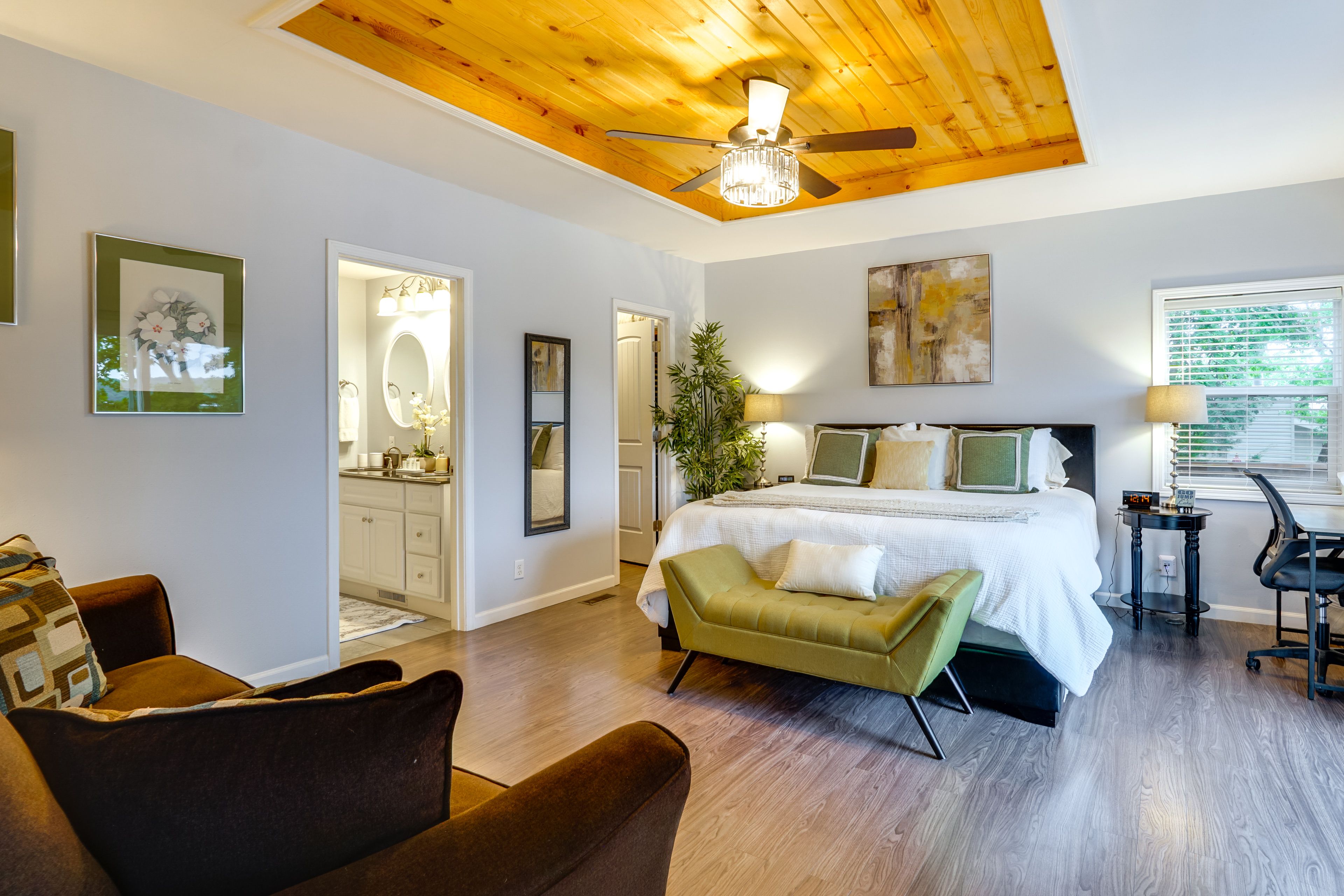 Bedroom 1 | Main Level | King Bed | Queen Sleeper Sofa | Smart TV