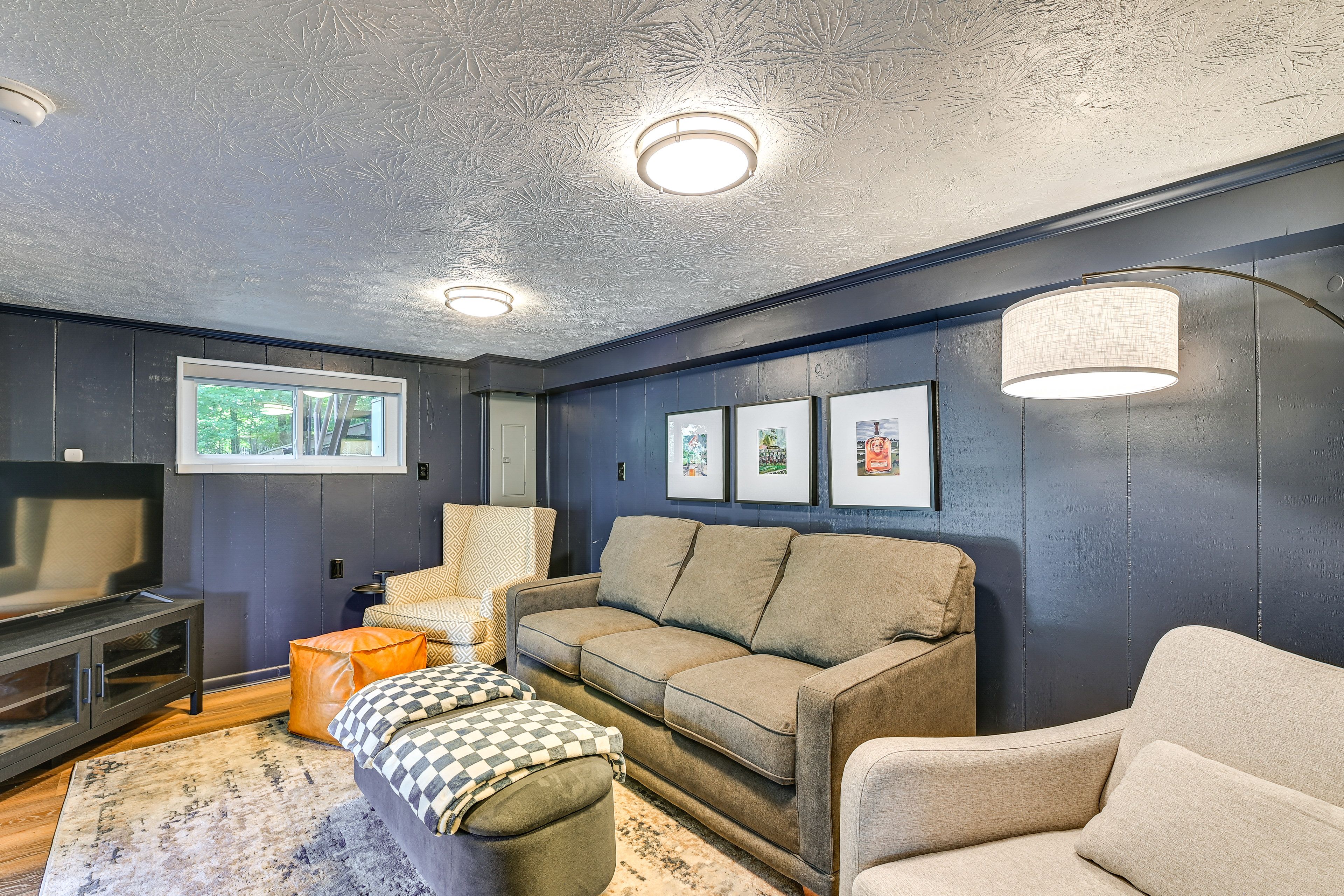 Lower Living Area | Smart TV | Basement