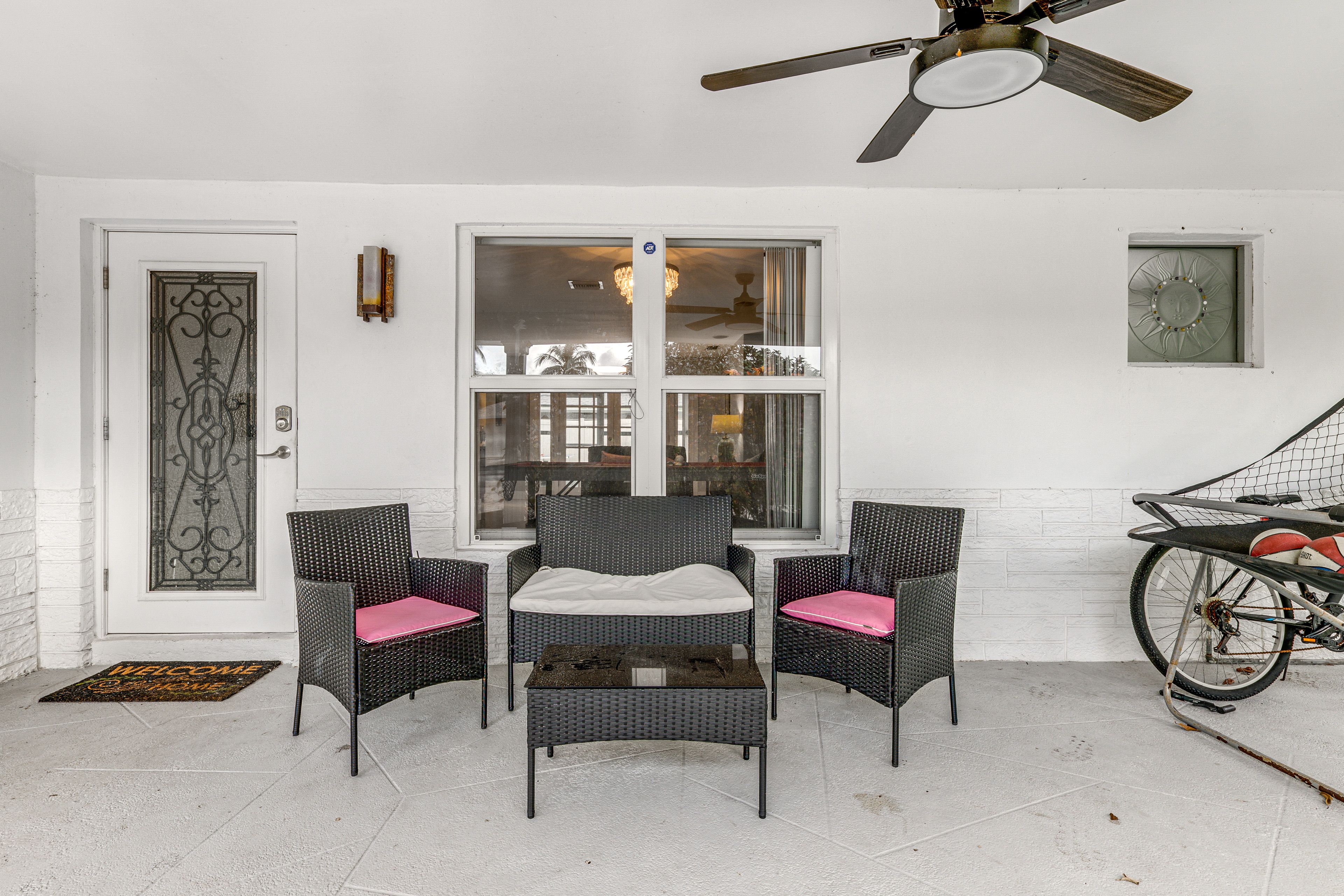 Front Porch | Putting Green | Arcade Basketball Game