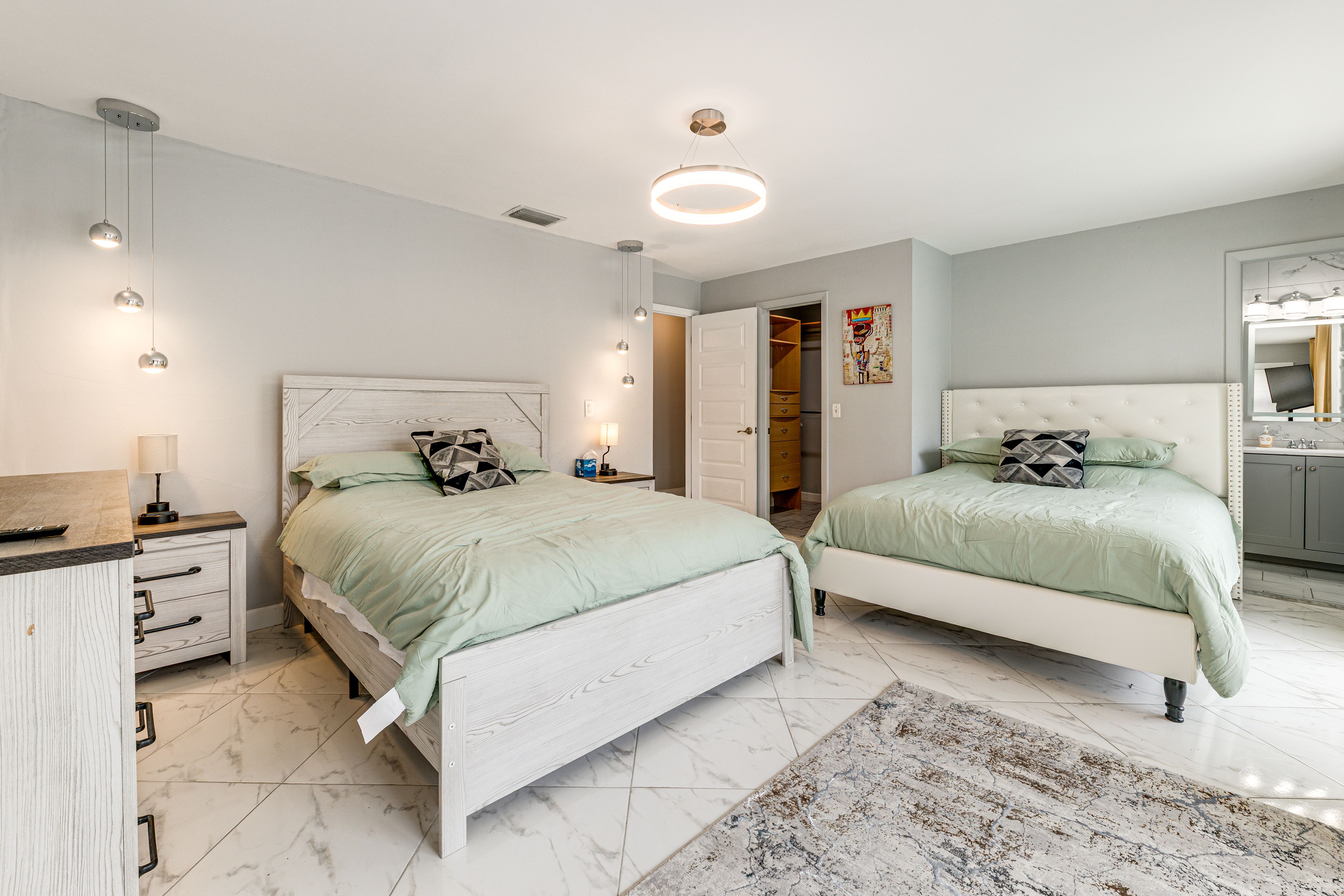 Bedroom 3 | 2 Queen Beds | Smart TV