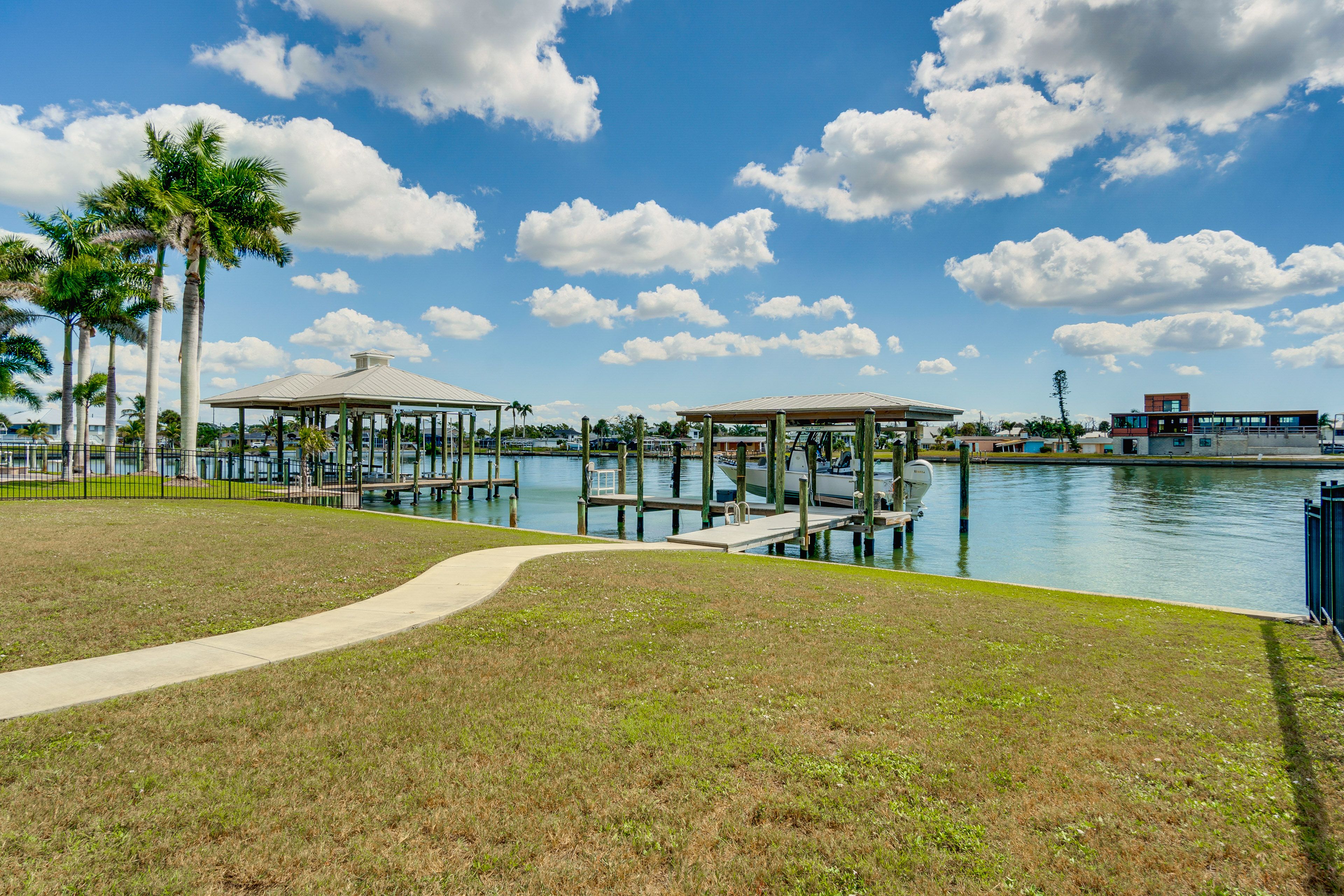 Dock | Boat Slip | Owner's Boat On-Site (Not for Guest Use)