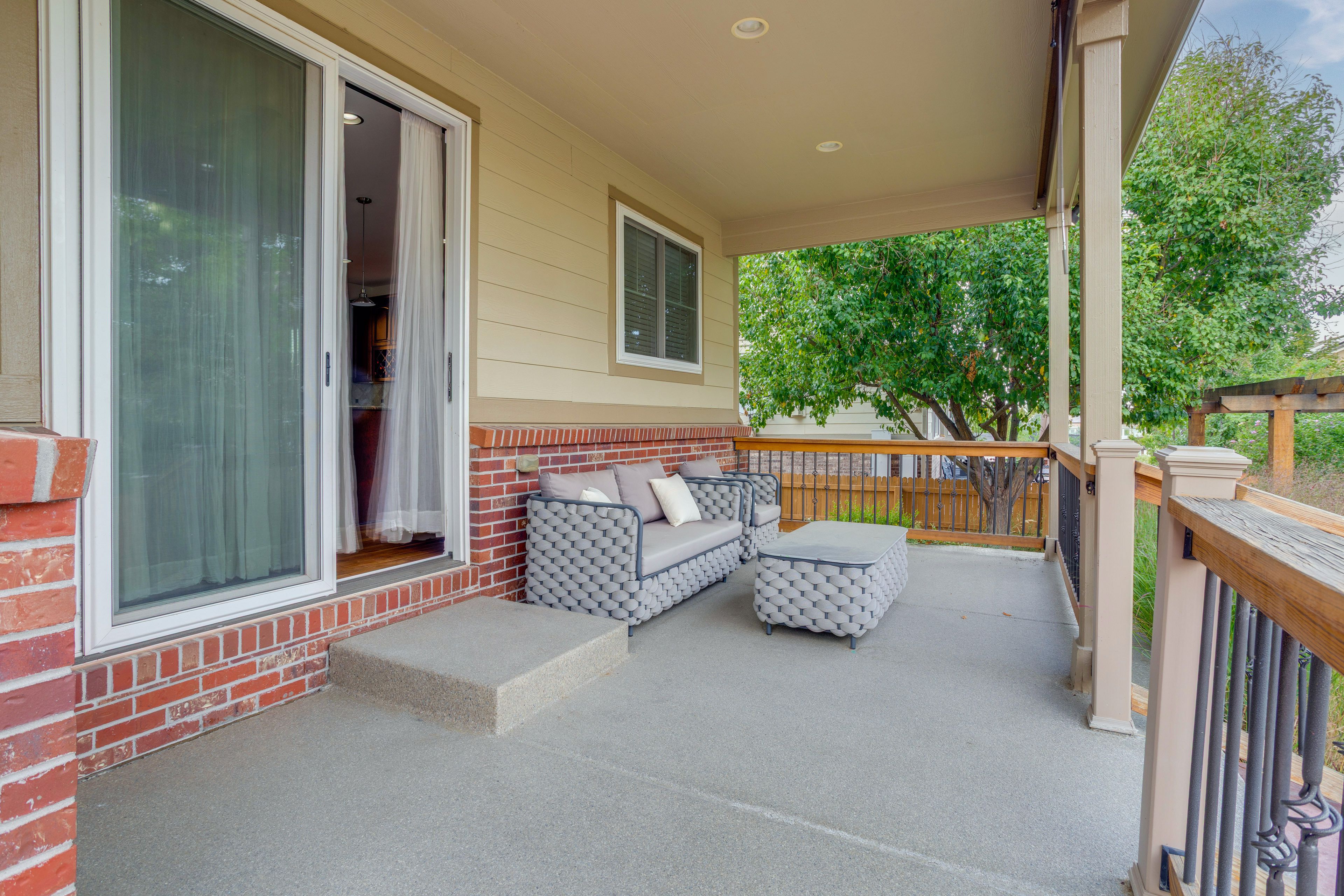 Covered Back Porch | Seating