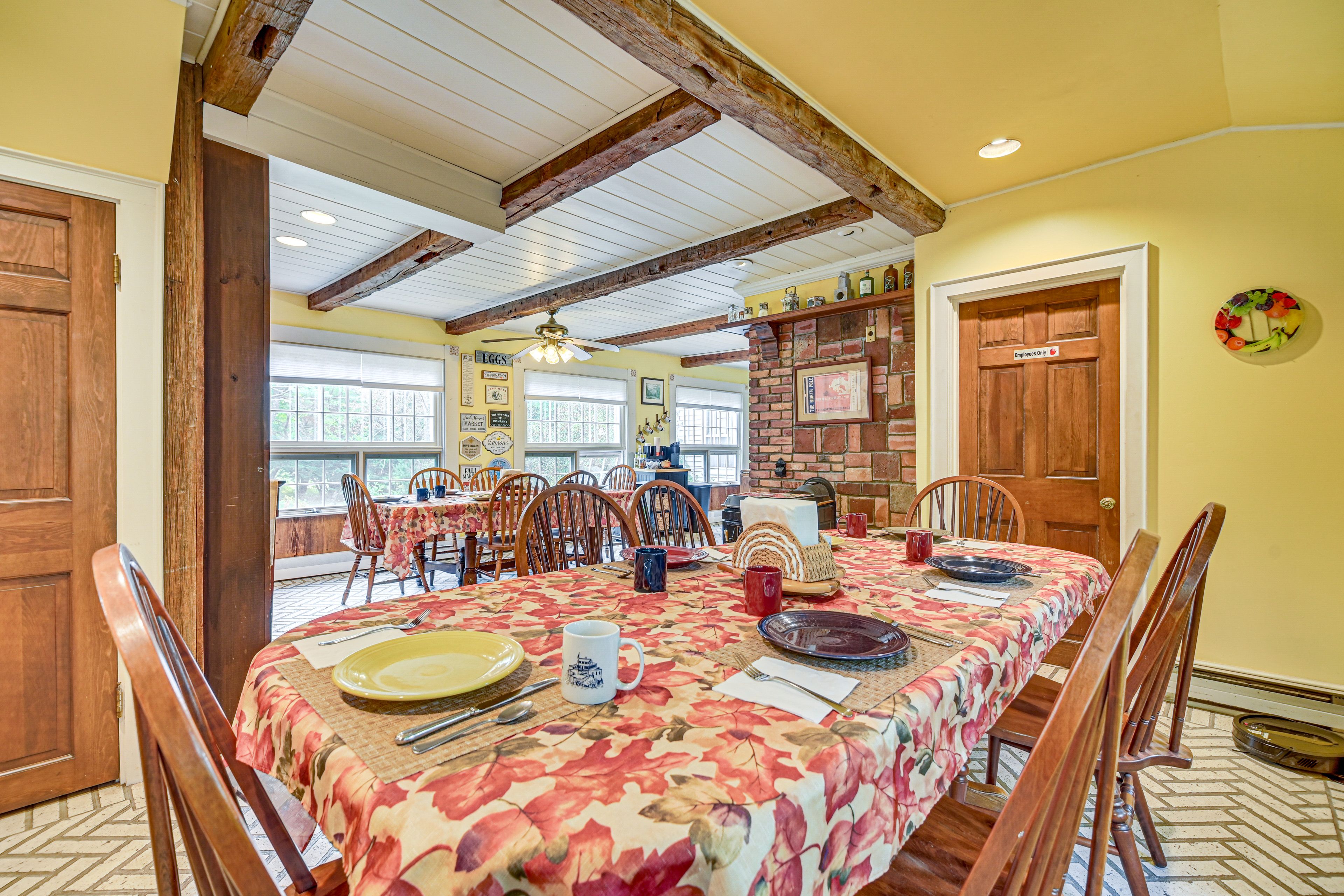 Dining Room | Group-Friendly Seating | 1st Floor