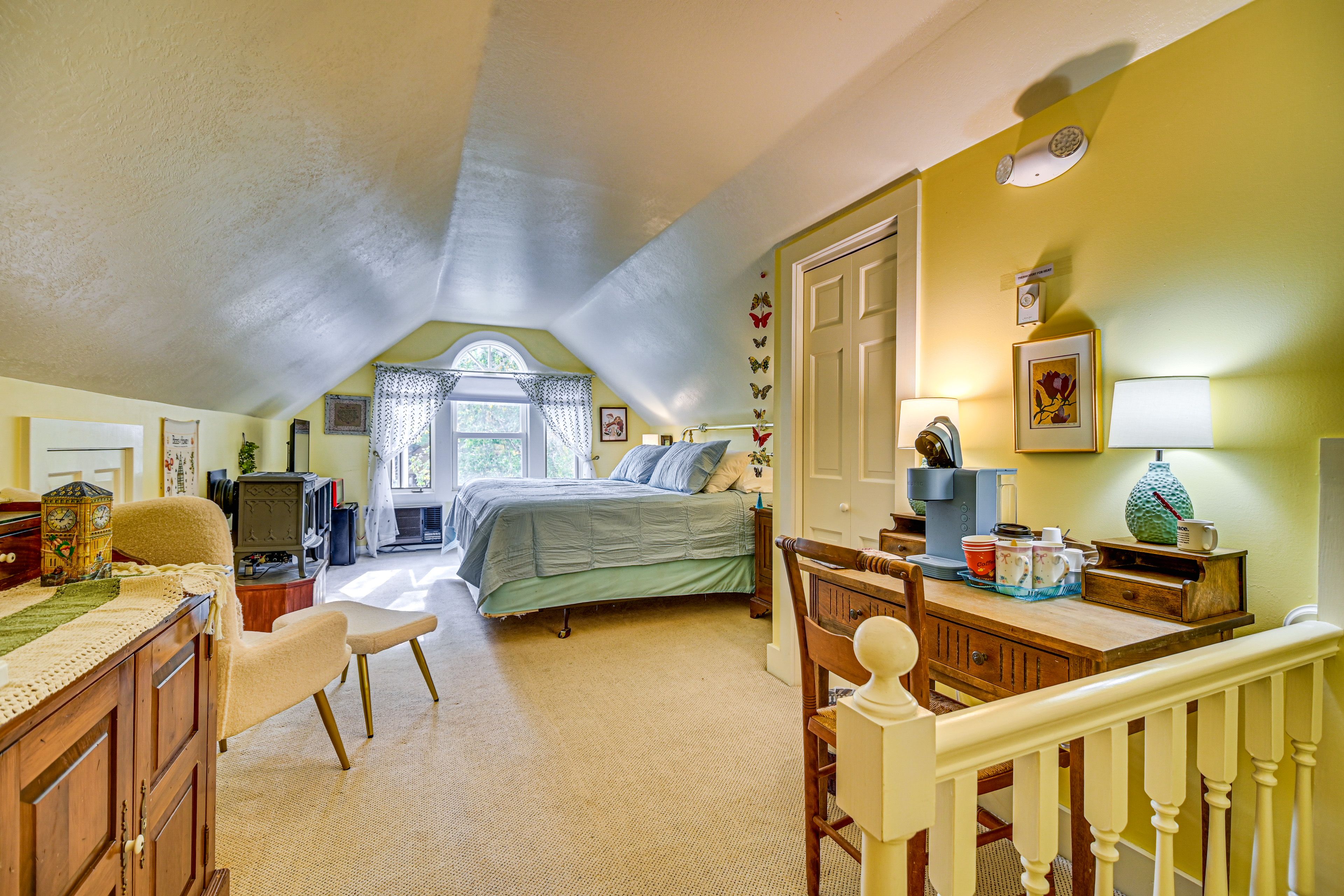 Bedroom 1 (Loft) | King Bed | Keurig Coffee Bar | 2nd Floor