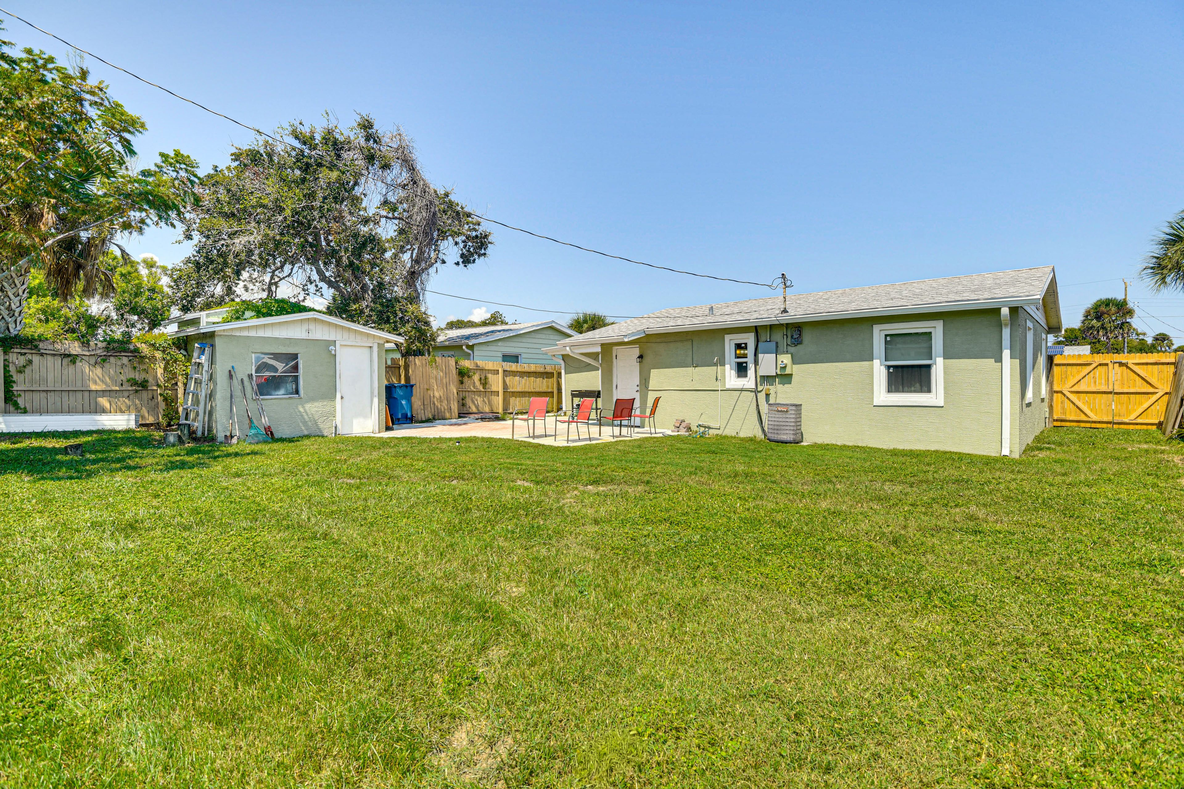 Fenced-In Backyard