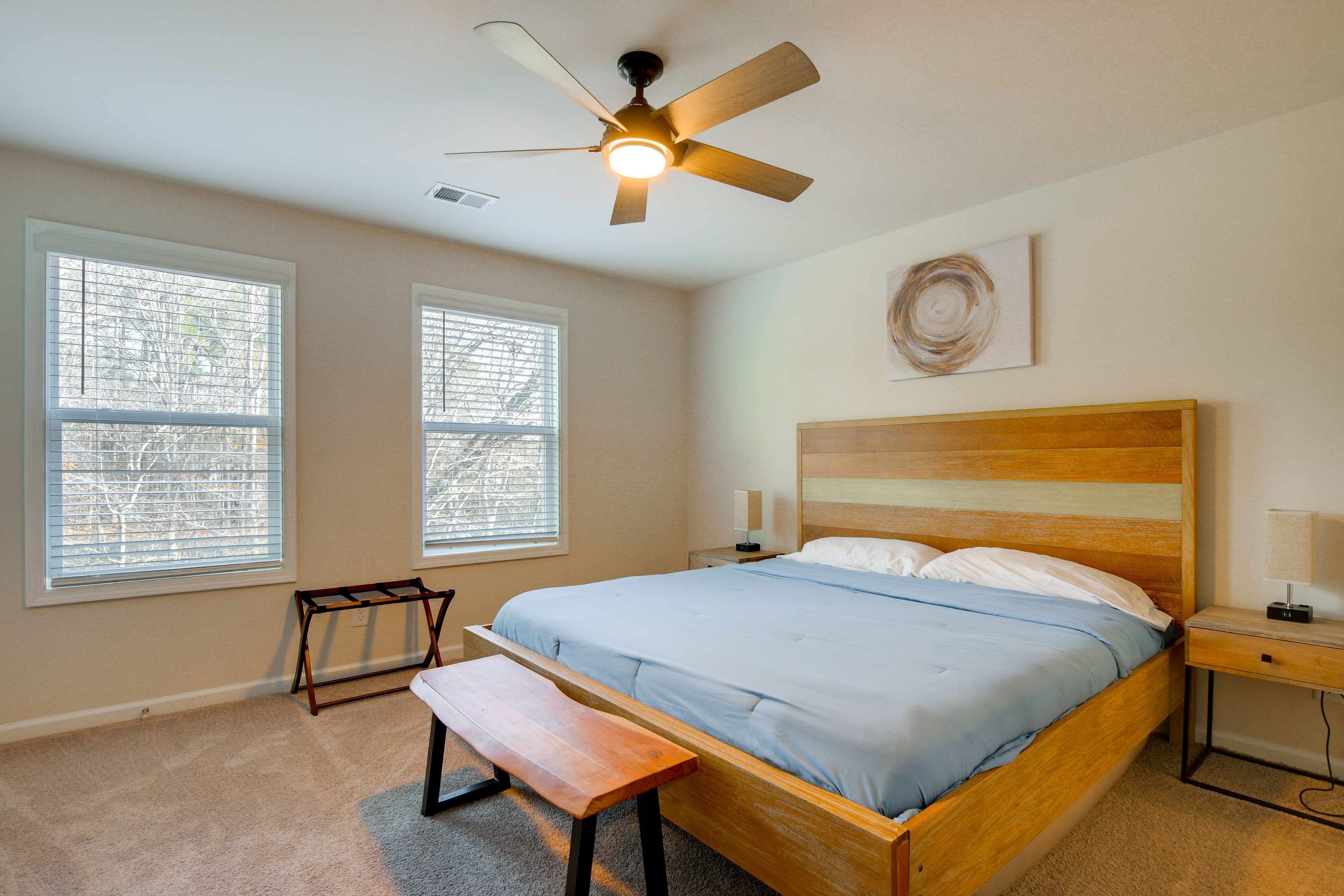 Bedroom 1 | 2nd Floor | King Bed | Smart TV