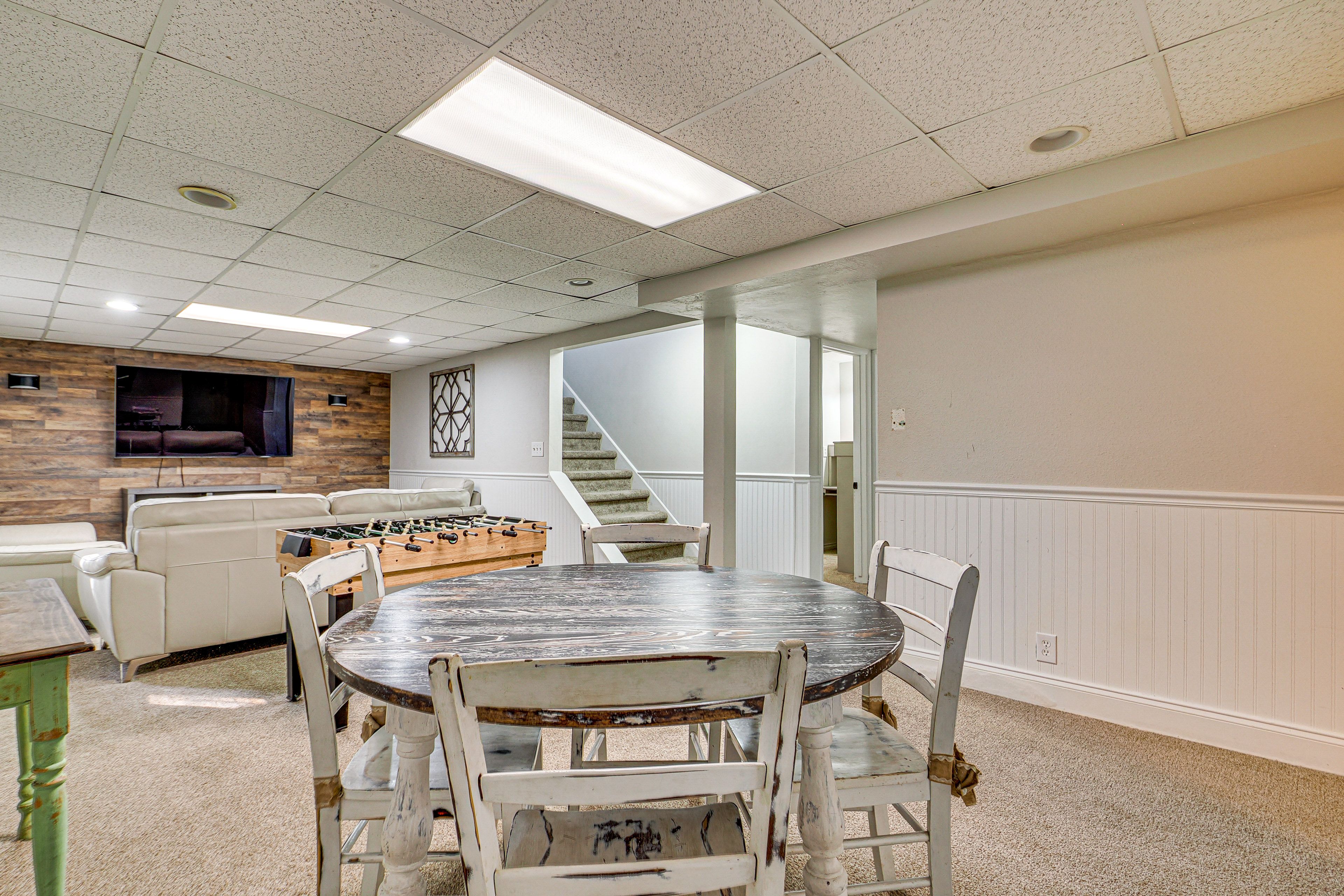 Living Room | Basement | Smart TV | Foosball Table