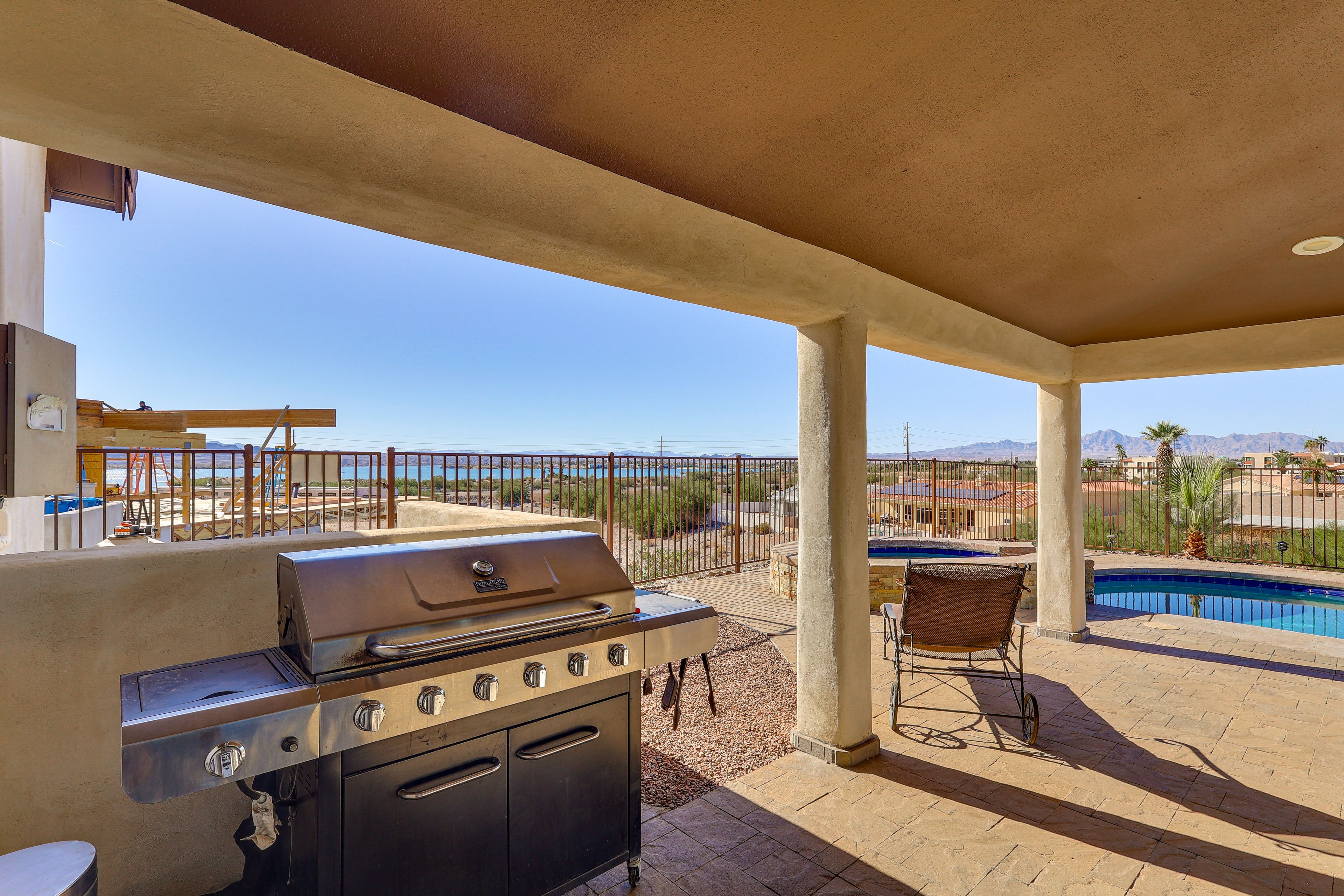 Private Backyard Area | Mountain & Water Views