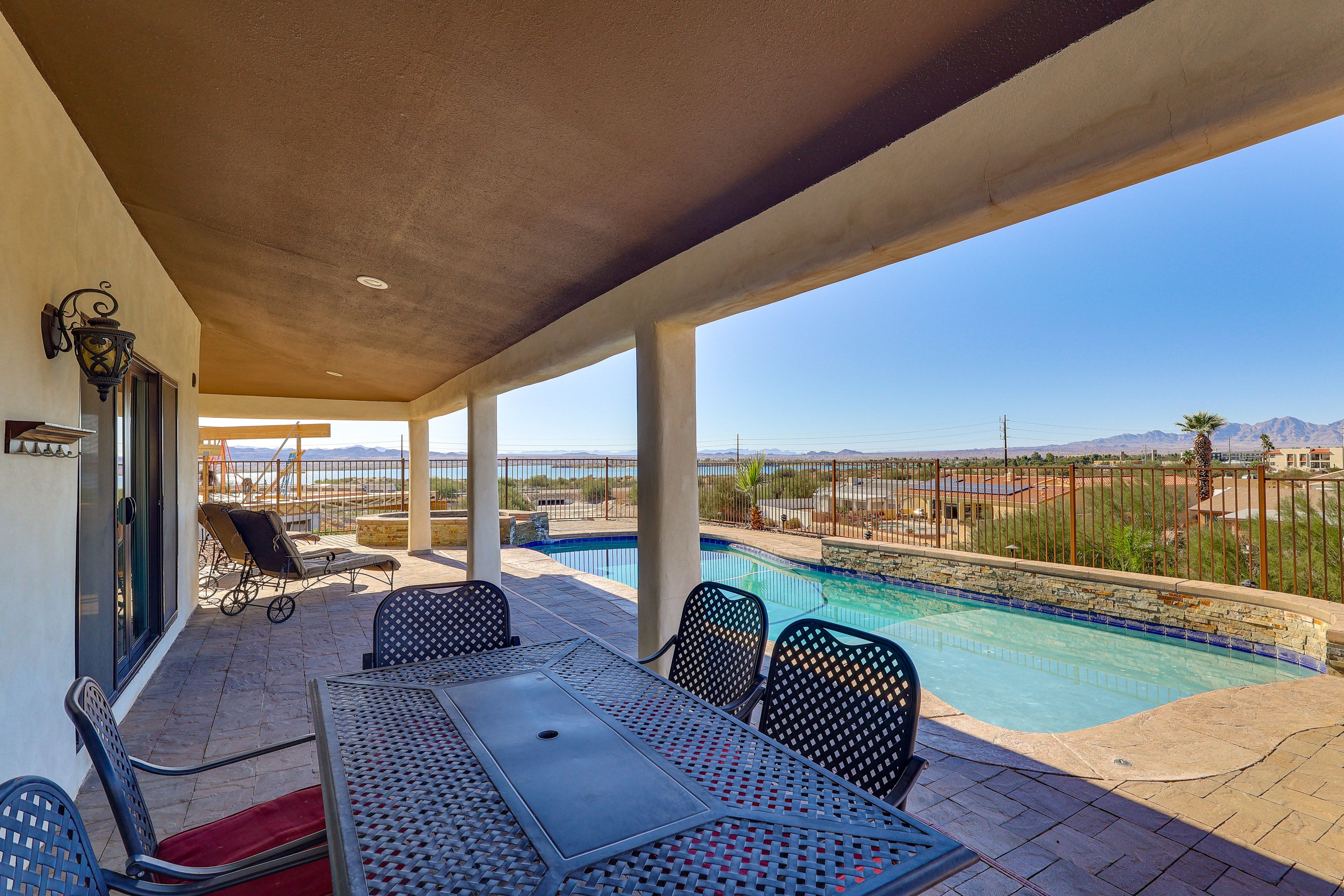 Private Patio | Outdoor Pool & Hot Tub