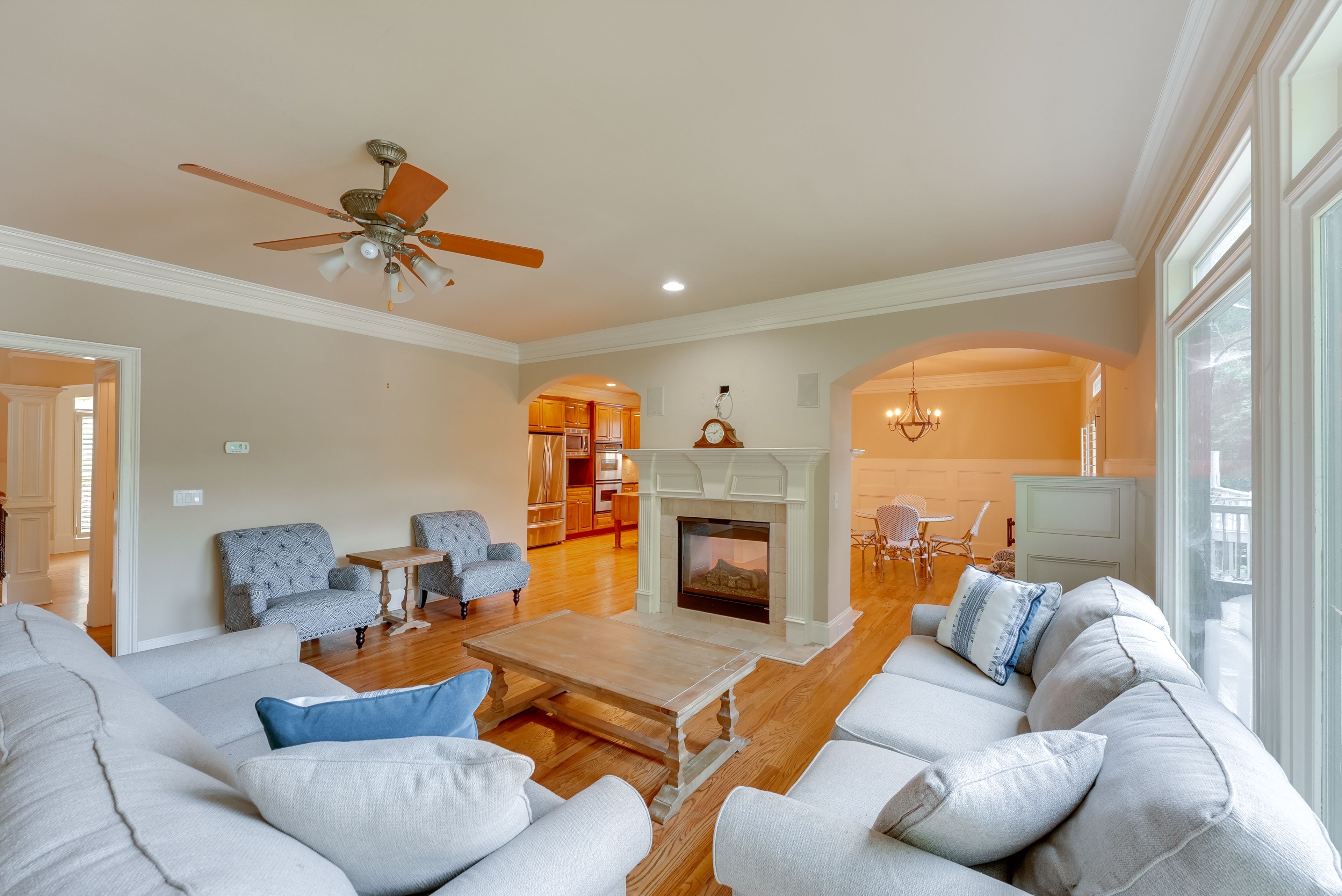 Living Room | 1st Floor | Fireplace | Free WiFi