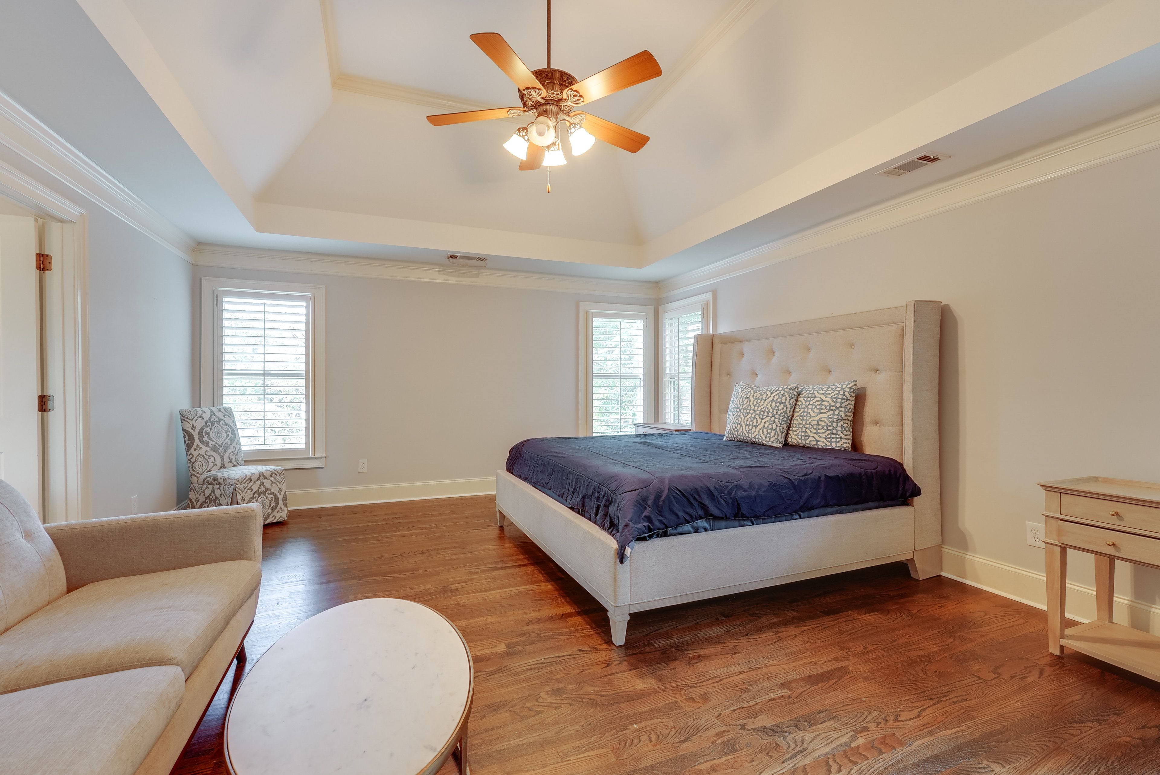 Bedroom 1 | 2nd Floor | King Bed | Linens Provided | En-Suite Bathroom