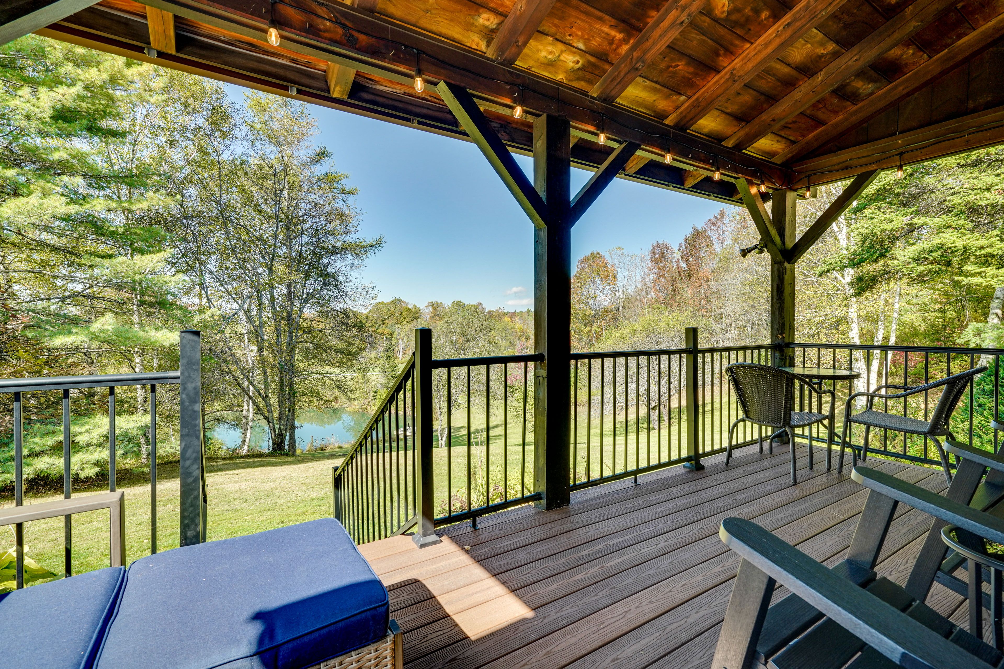Furnished Deck | Multi-Level Cabin